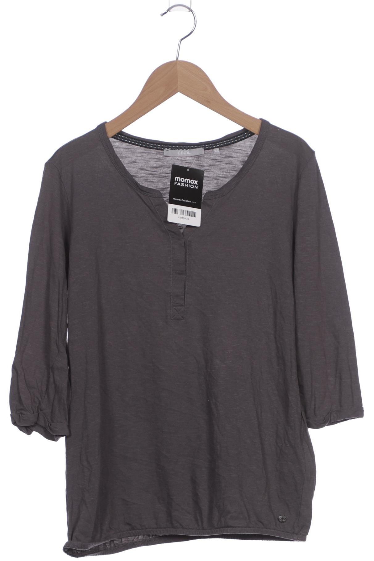

Cecil Damen Langarmshirt, grau, Gr. 34
