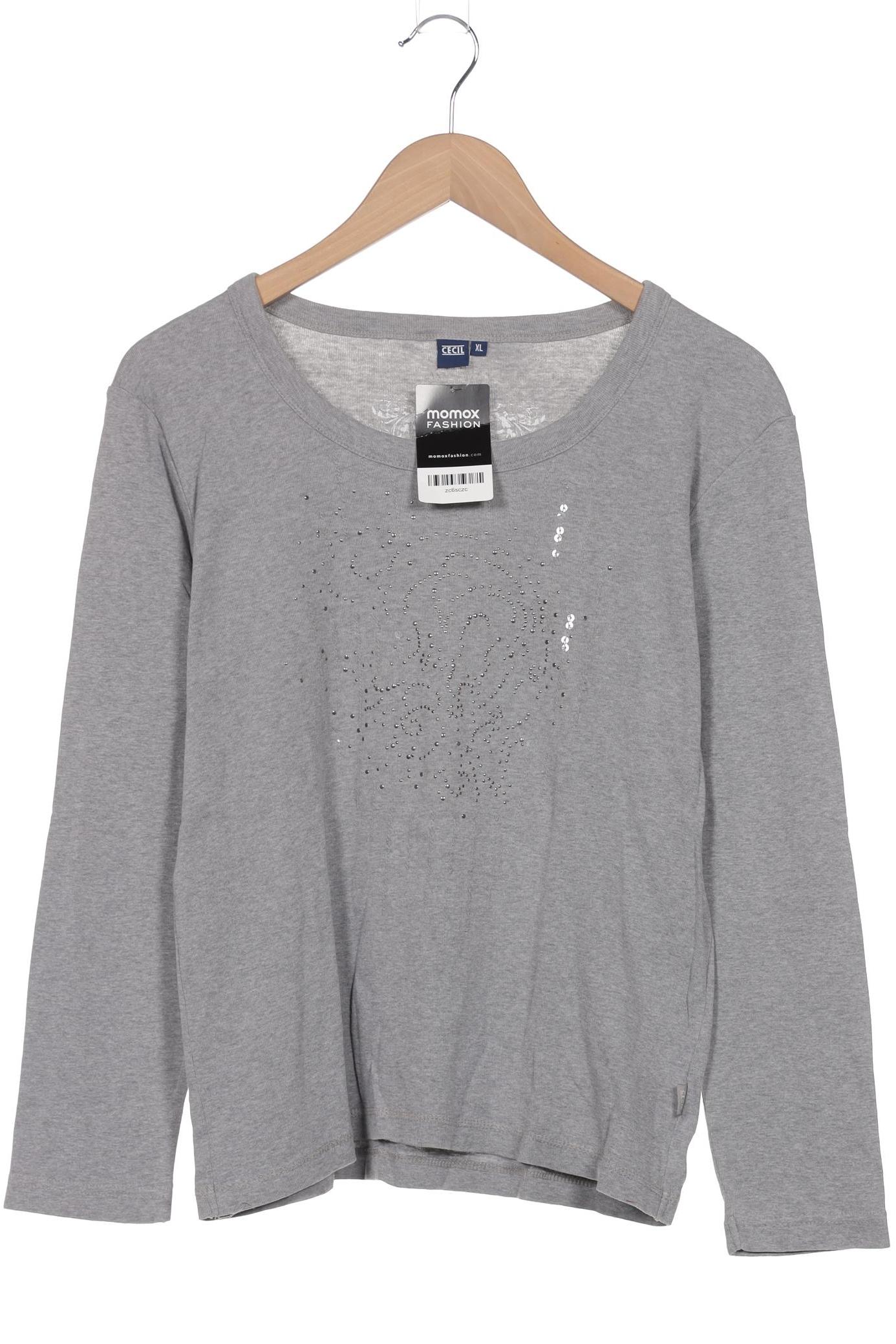 

Cecil Damen Langarmshirt, grau, Gr. 44