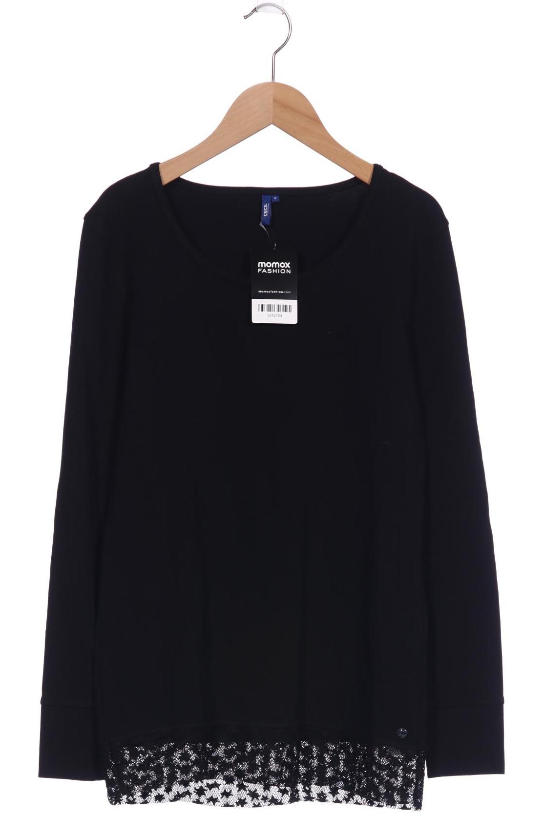 

CECIL Damen Langarmshirt, schwarz
