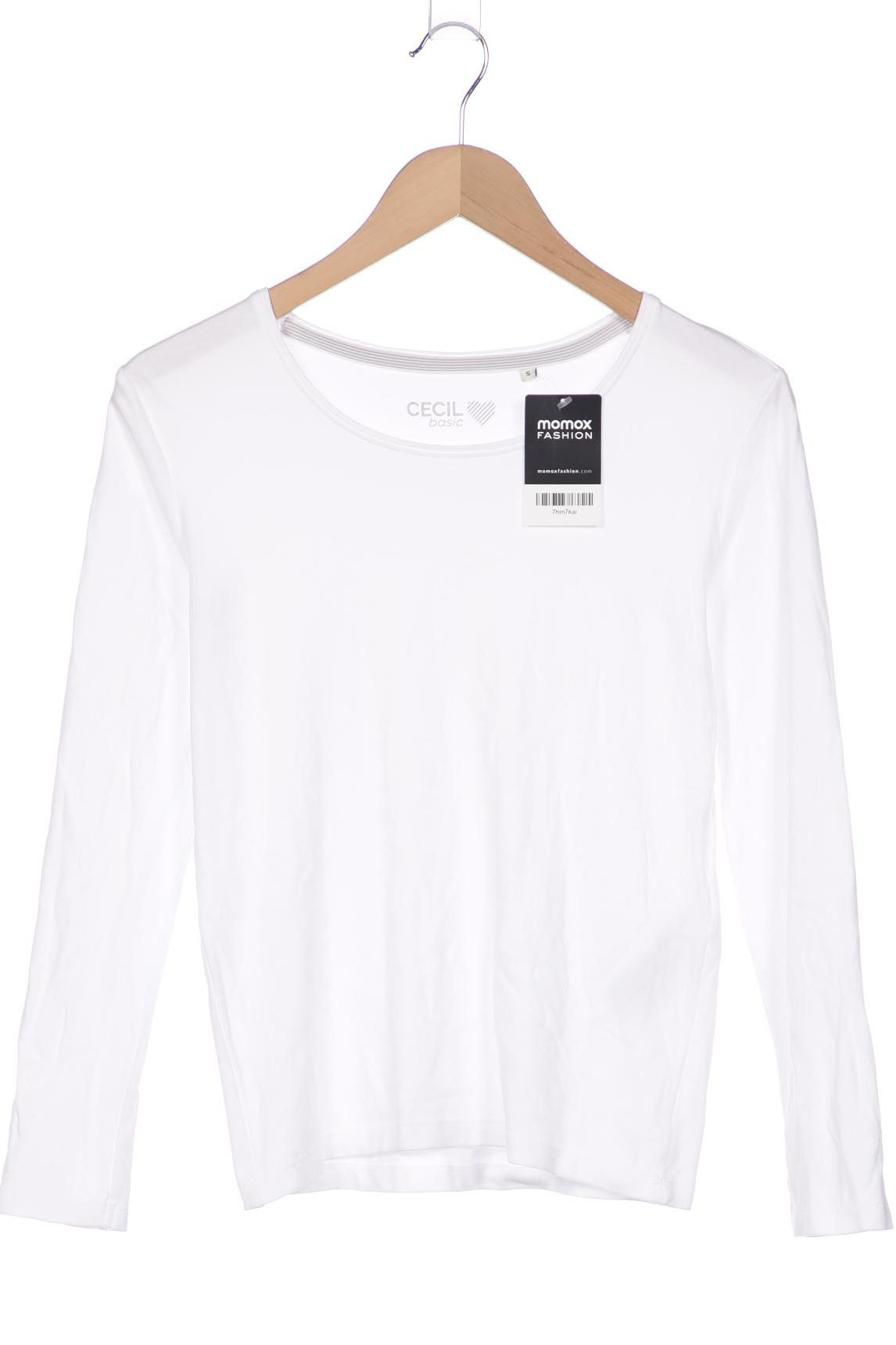 

Cecil Damen Langarmshirt, weiß, Gr. 36