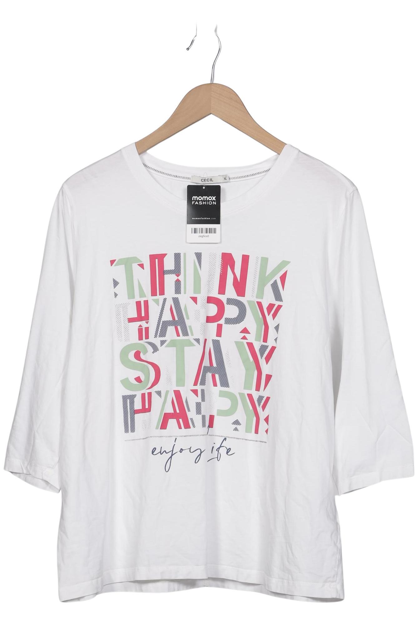 

Cecil Damen Langarmshirt, weiß, Gr. 44