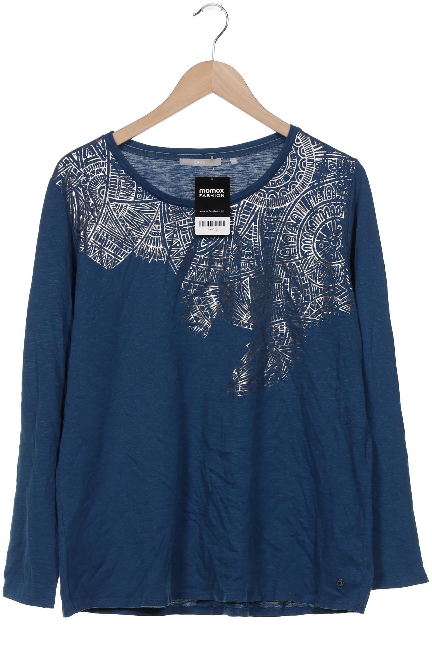 

Cecil Damen Langarmshirt, blau, Gr. 46