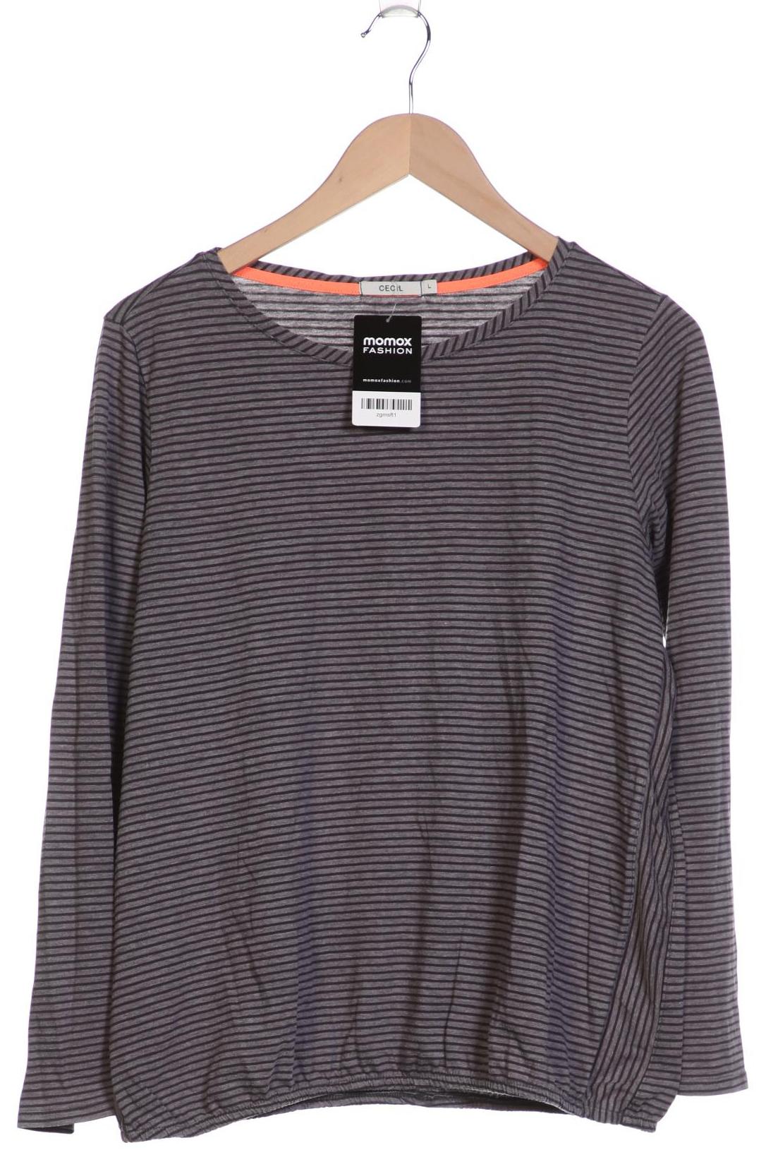 

Cecil Damen Langarmshirt, grau, Gr. 42