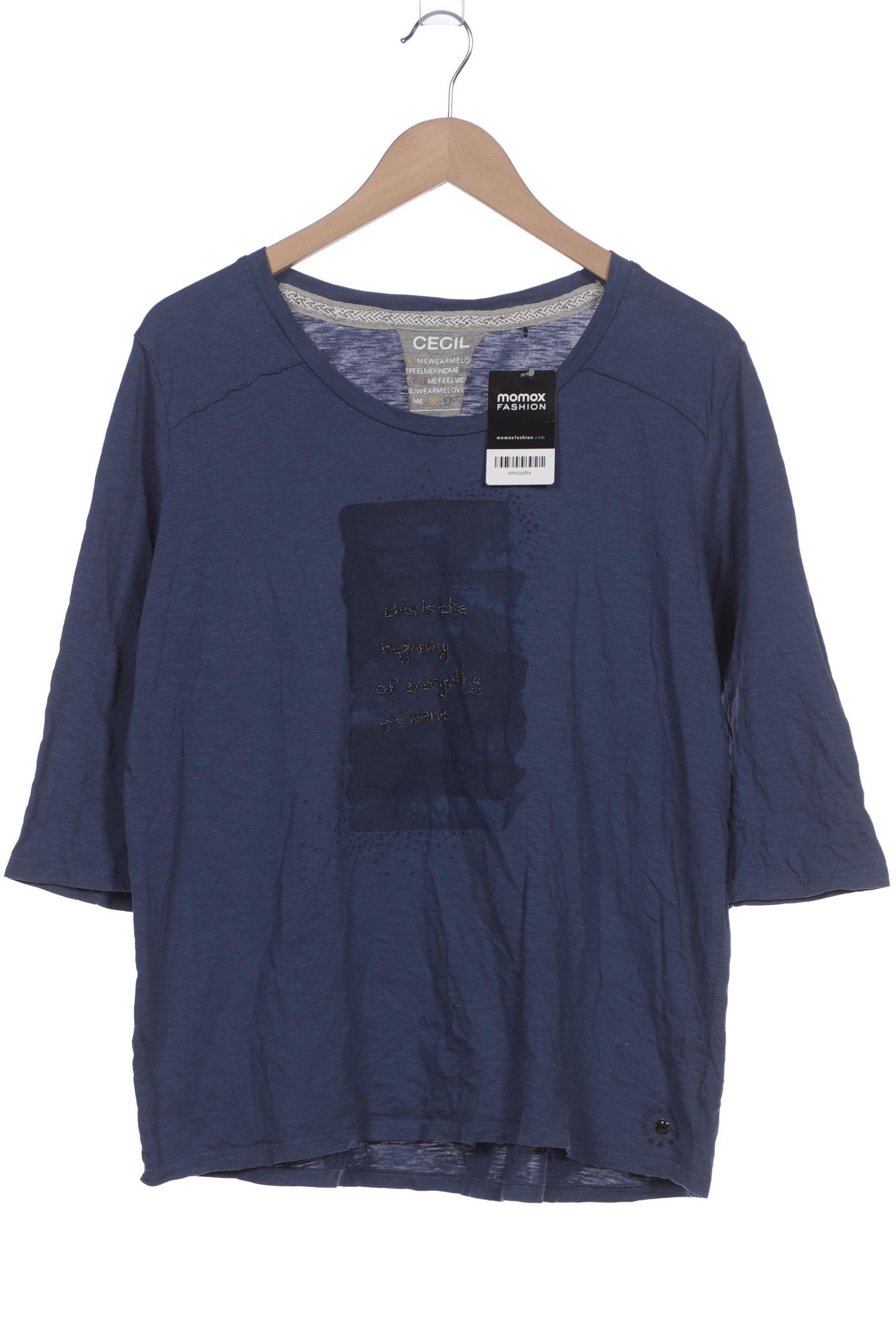 

Cecil Damen Langarmshirt, blau, Gr. 46
