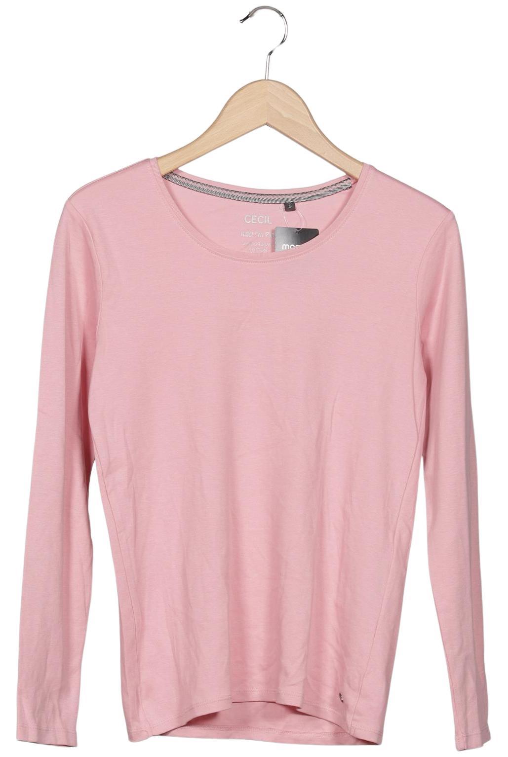 

Cecil Damen Langarmshirt, pink, Gr. 36