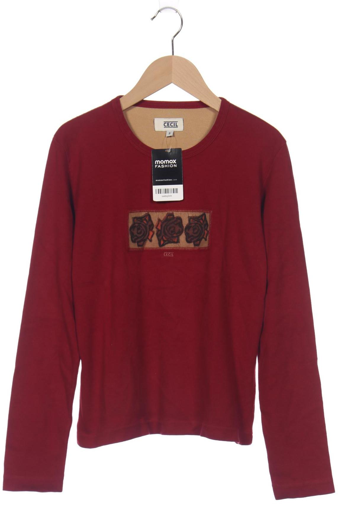 

Cecil Damen Langarmshirt, bordeaux, Gr. 36