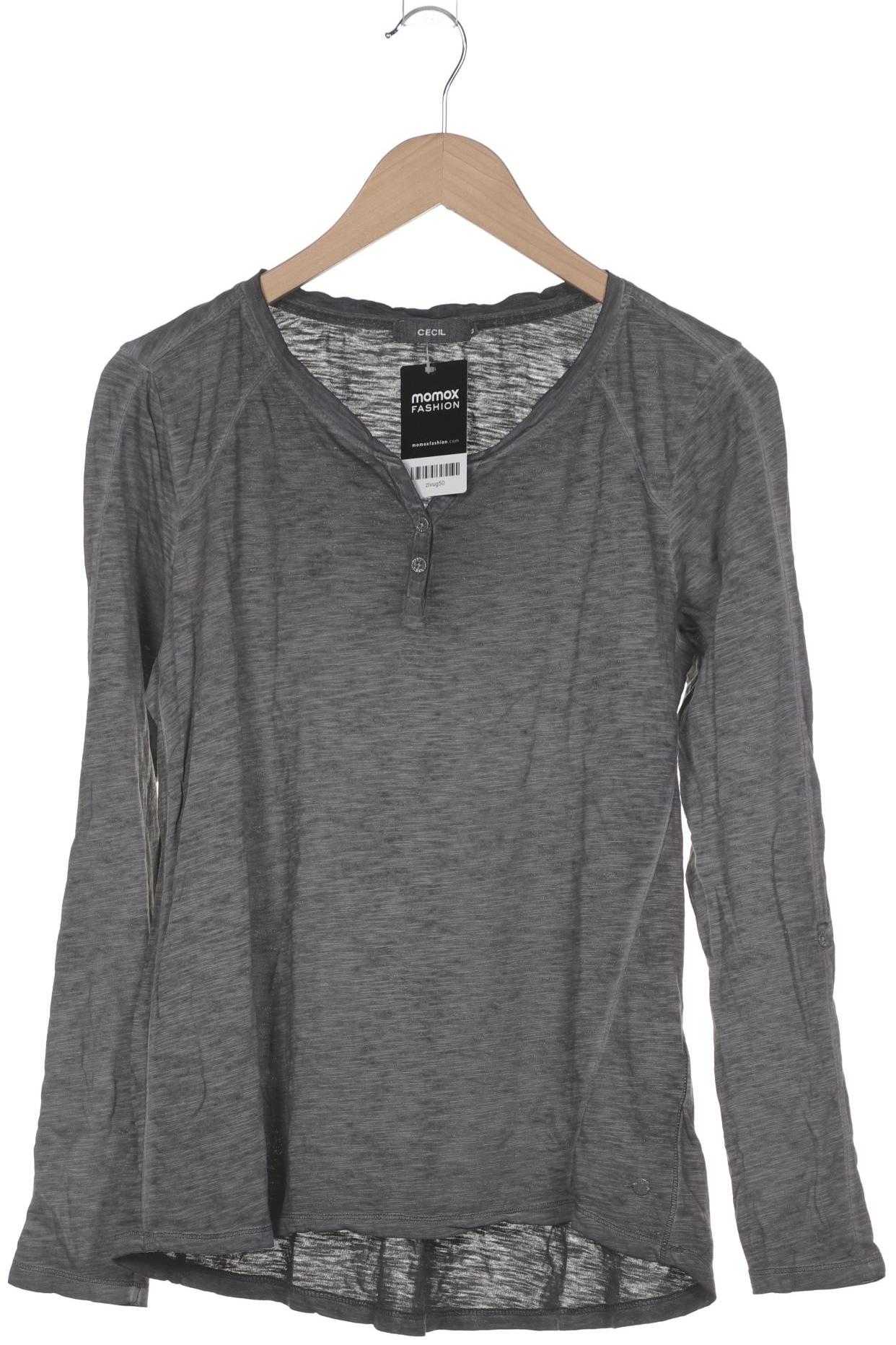 

Cecil Damen Langarmshirt, grau, Gr. 38