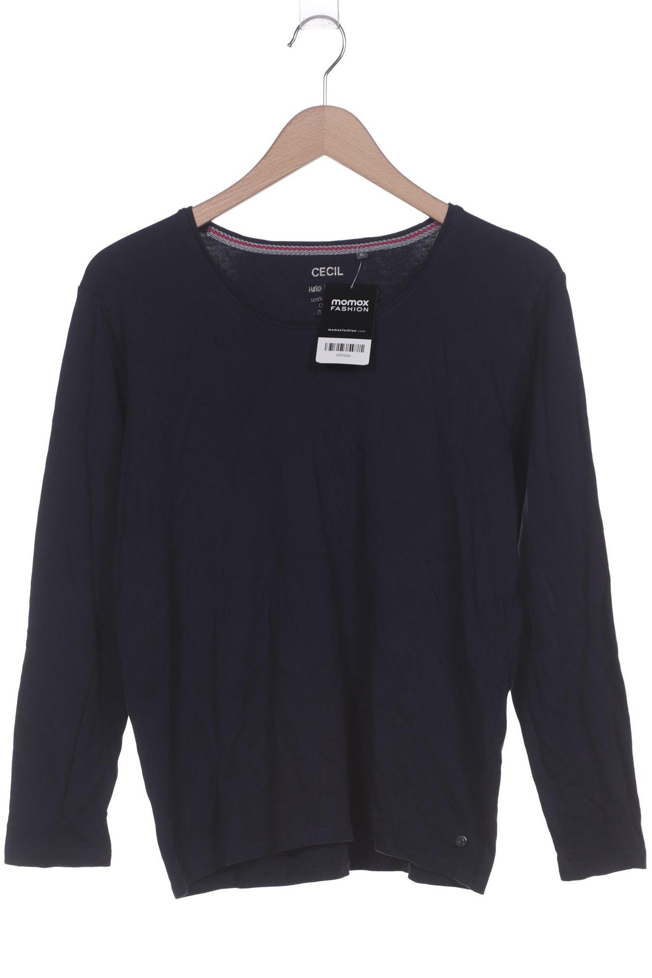 

Cecil Damen Langarmshirt, marineblau, Gr. 44