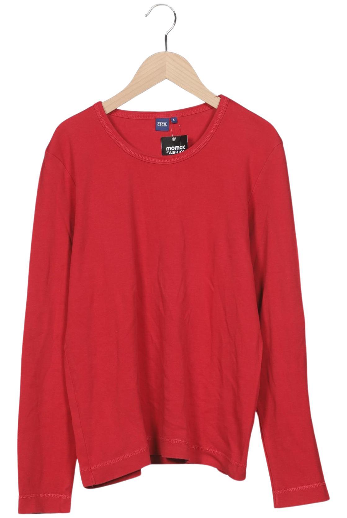 

Cecil Damen Langarmshirt, rot, Gr. 42