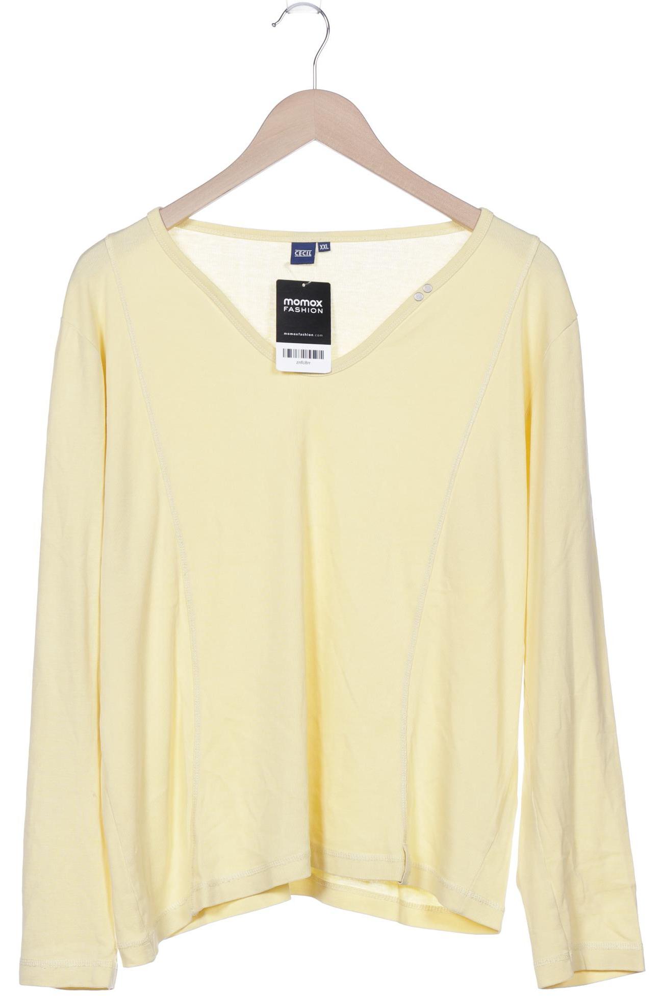 

Cecil Damen Langarmshirt, gelb, Gr. 46