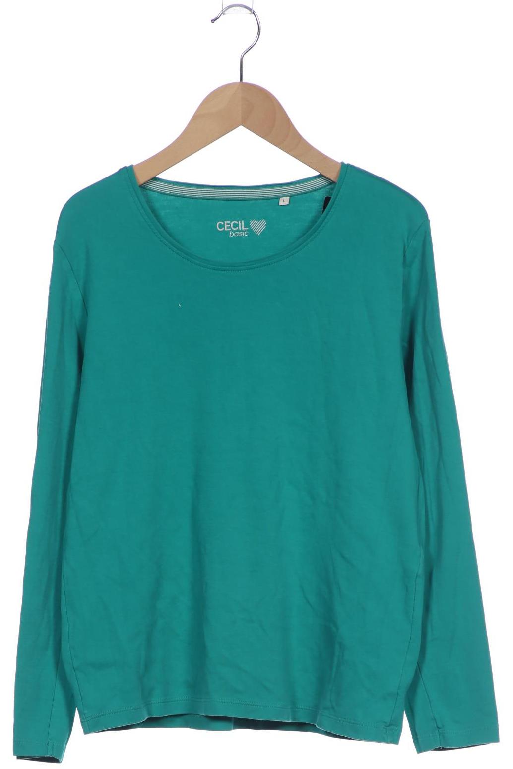 

Cecil Damen Langarmshirt, grün, Gr. 42