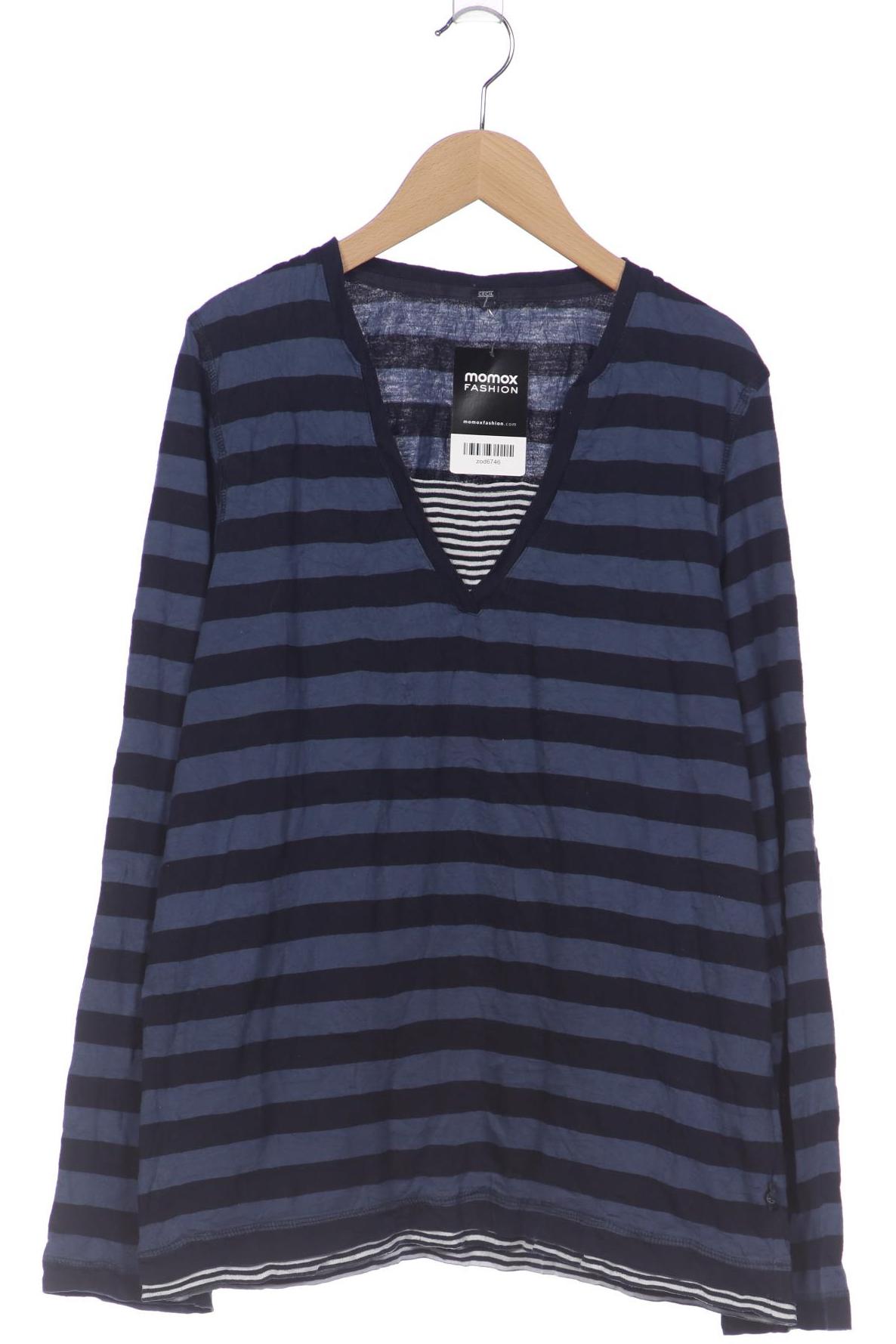 

Cecil Damen Langarmshirt, marineblau, Gr. 44