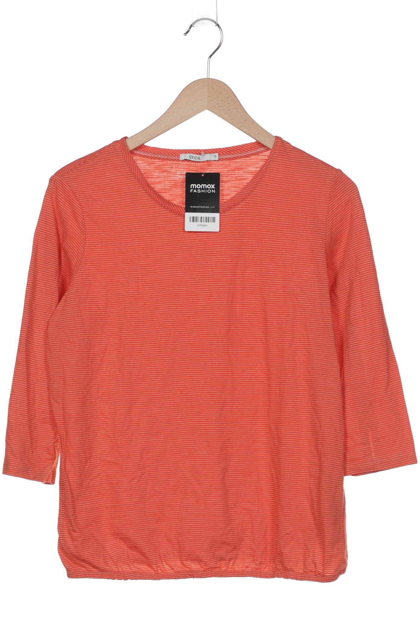 

Cecil Damen Langarmshirt, orange, Gr. 36