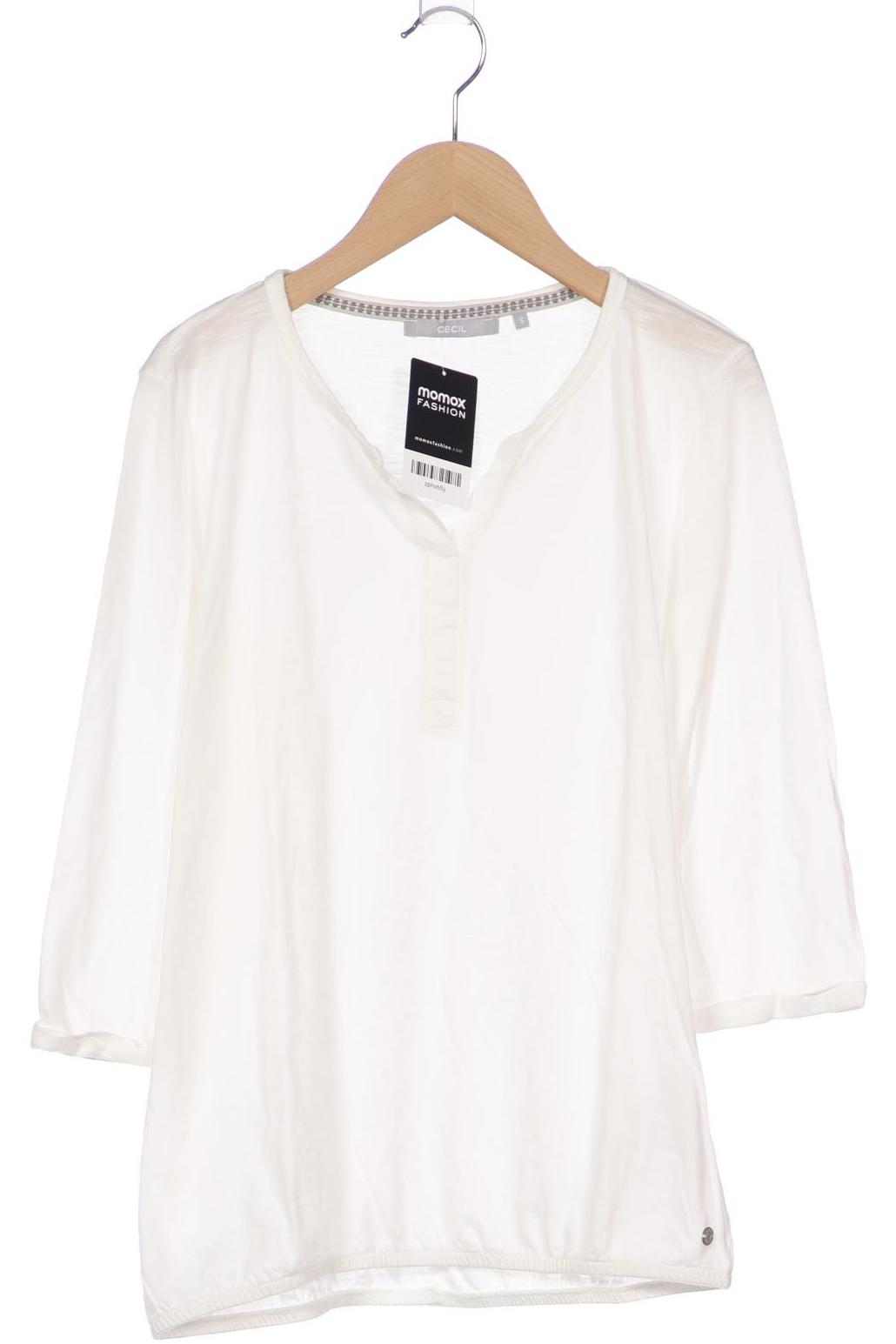 

Cecil Damen Langarmshirt, weiß, Gr. 36
