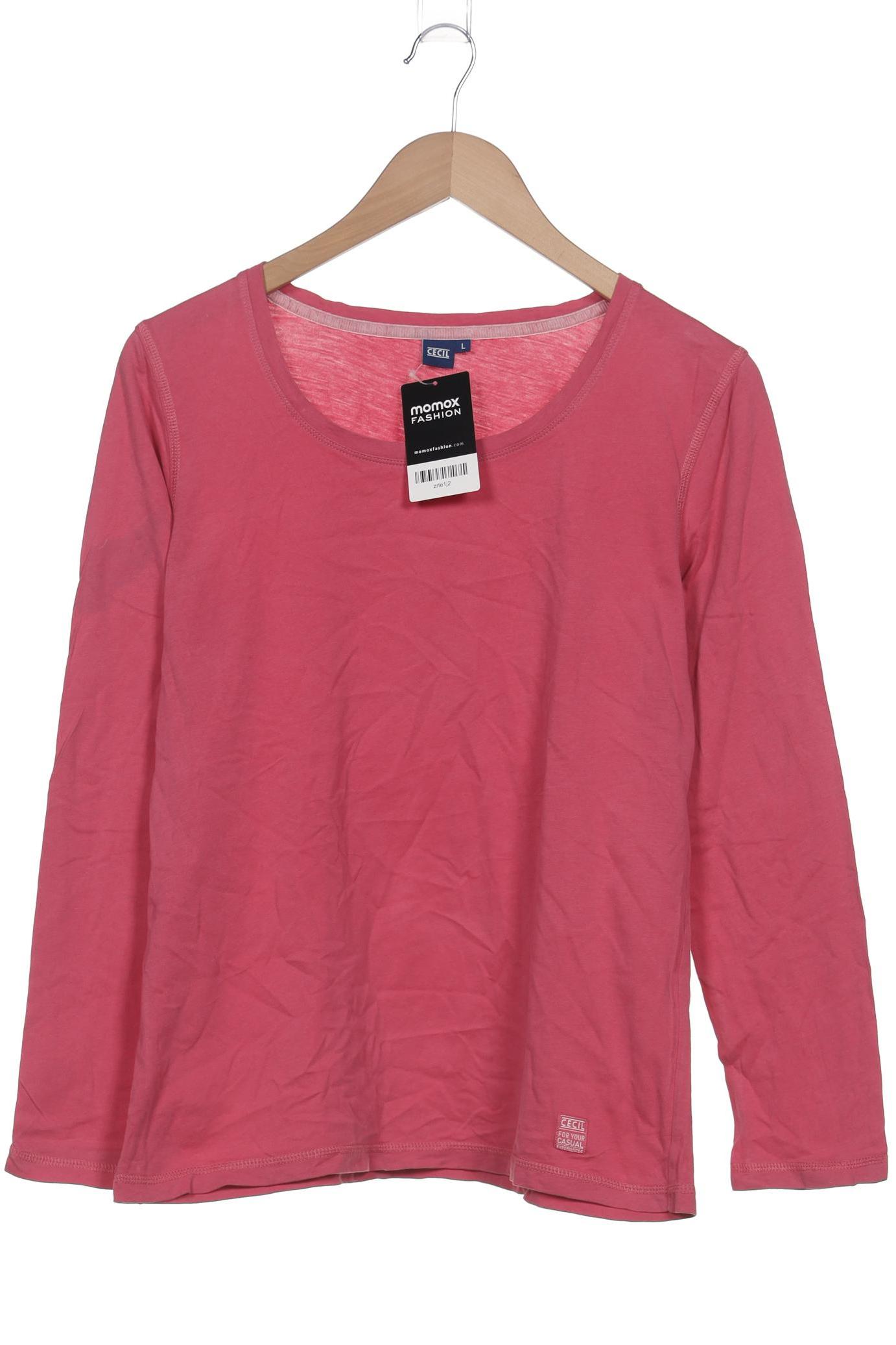 

Cecil Damen Langarmshirt, pink, Gr. 42