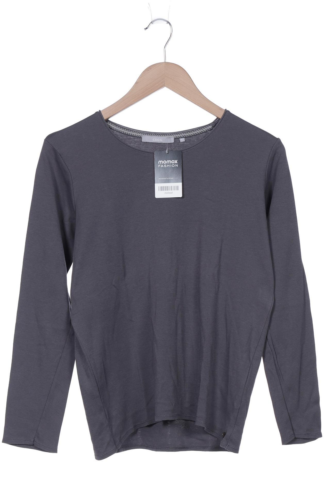 

Cecil Damen Langarmshirt, grau, Gr. 42