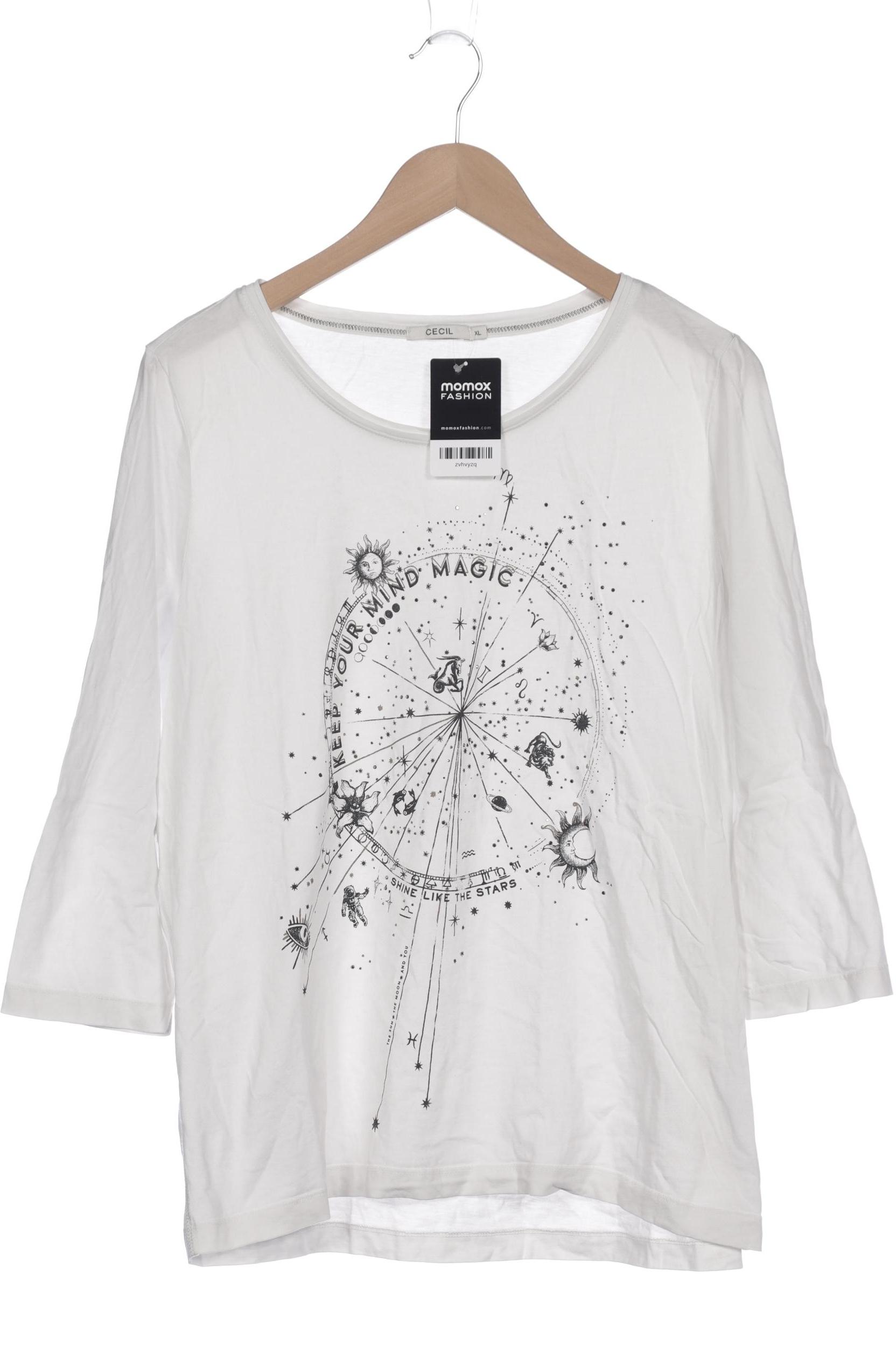 

Cecil Damen Langarmshirt, weiß, Gr. 44