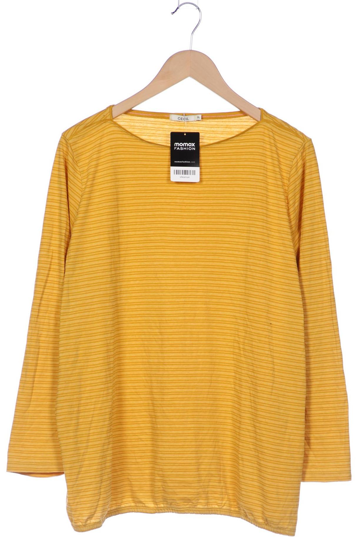 

Cecil Damen Langarmshirt, gelb, Gr. 46