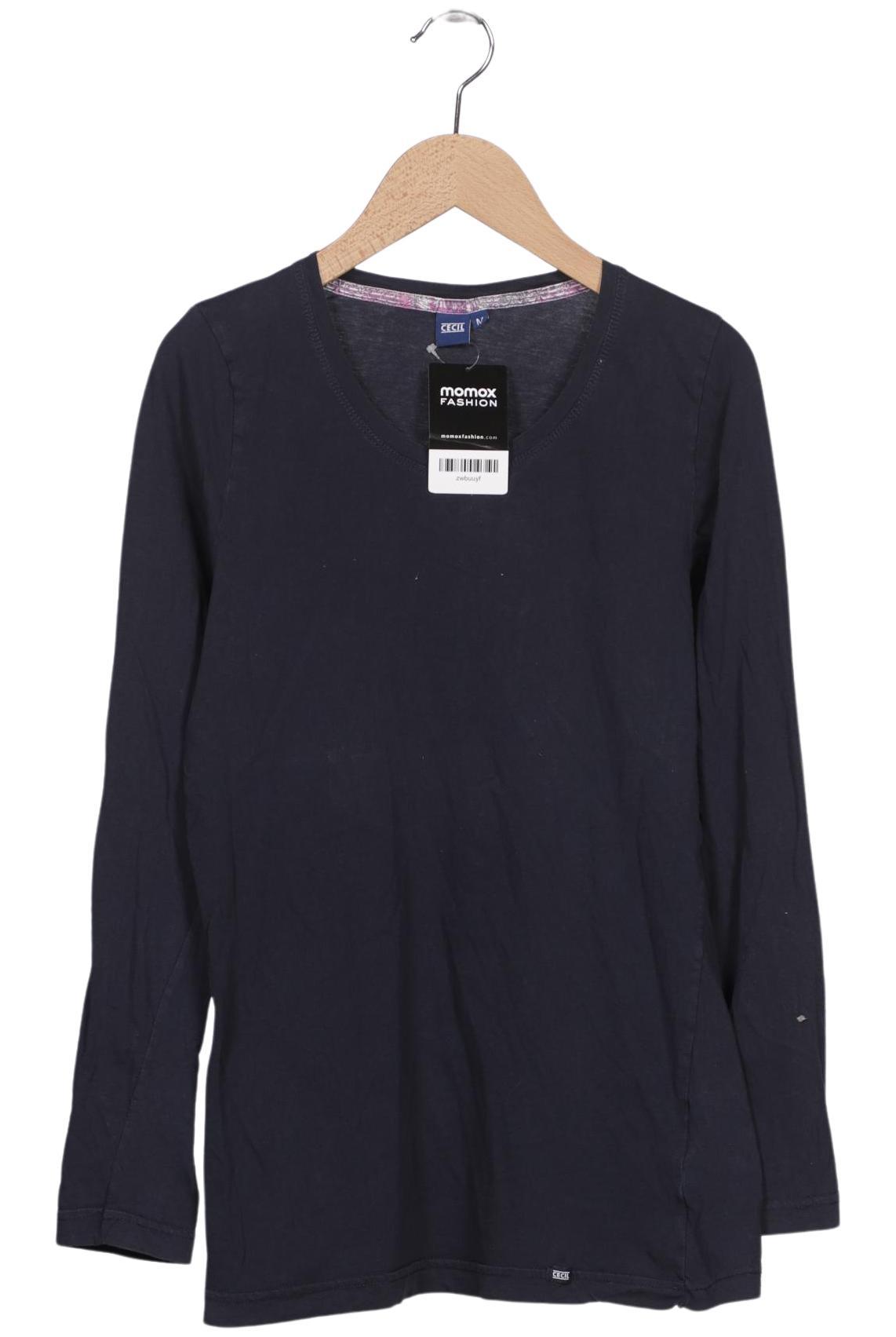 

Cecil Damen Langarmshirt, marineblau, Gr. 38