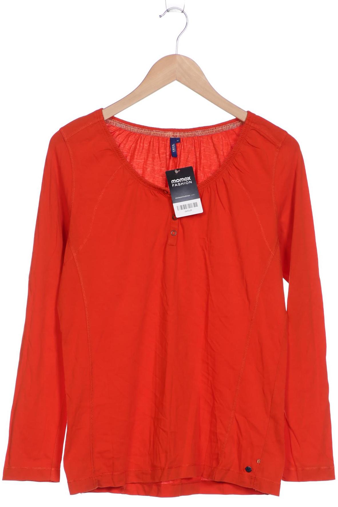 

Cecil Damen Langarmshirt, orange, Gr. 38