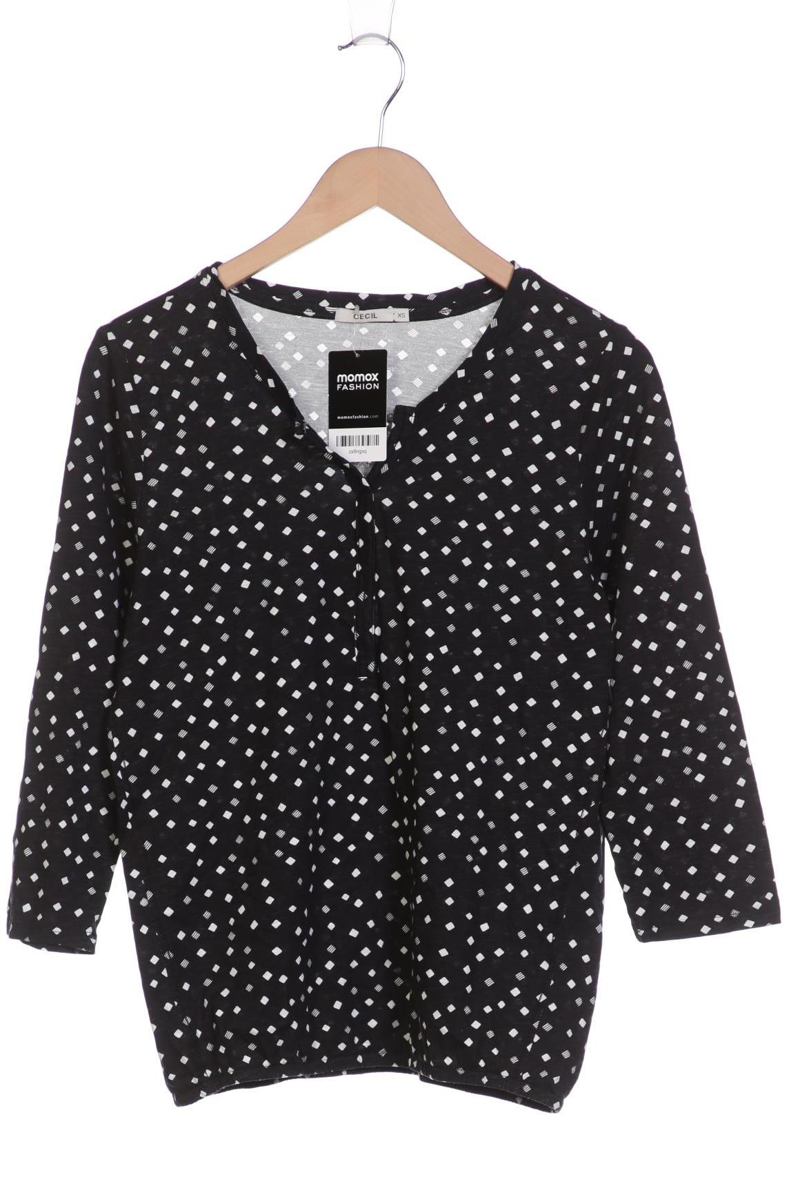 

Cecil Damen Langarmshirt, schwarz, Gr. 34