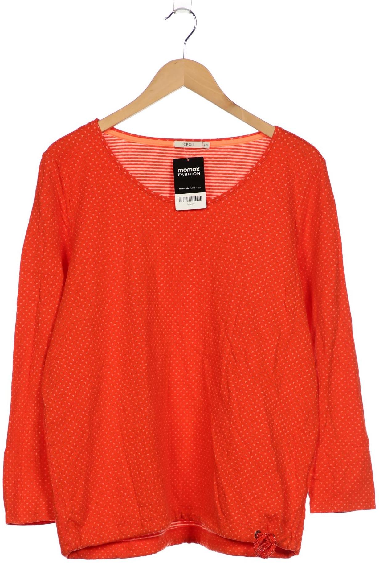 

Cecil Damen Langarmshirt, orange, Gr. 46