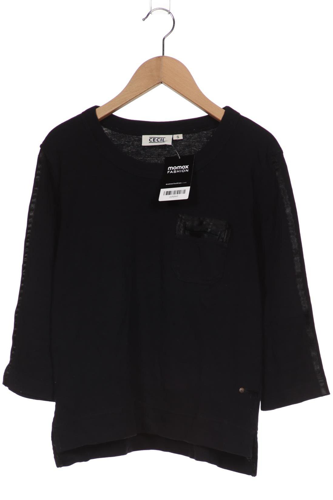 

CECIL Damen Langarmshirt, schwarz