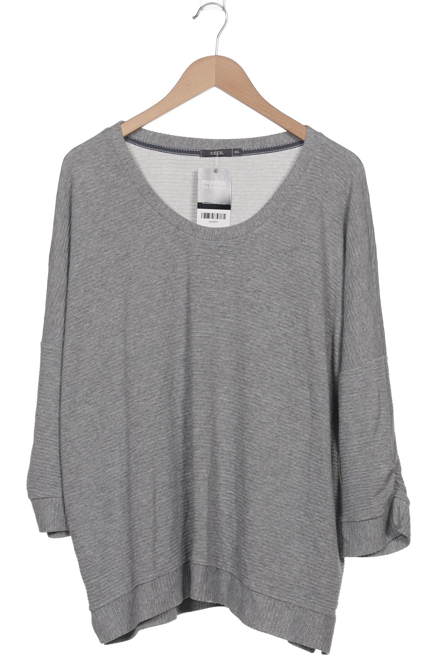 

Cecil Damen Langarmshirt, grau, Gr. 46