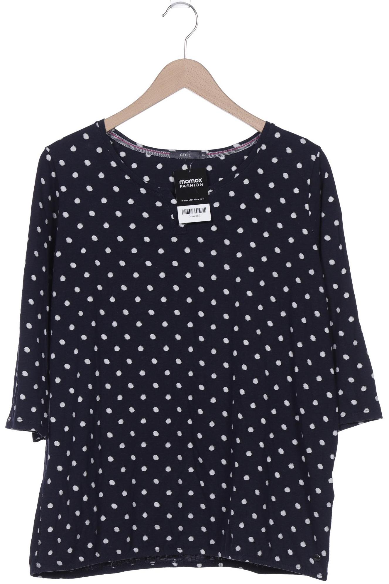 

Cecil Damen Langarmshirt, marineblau, Gr. 44