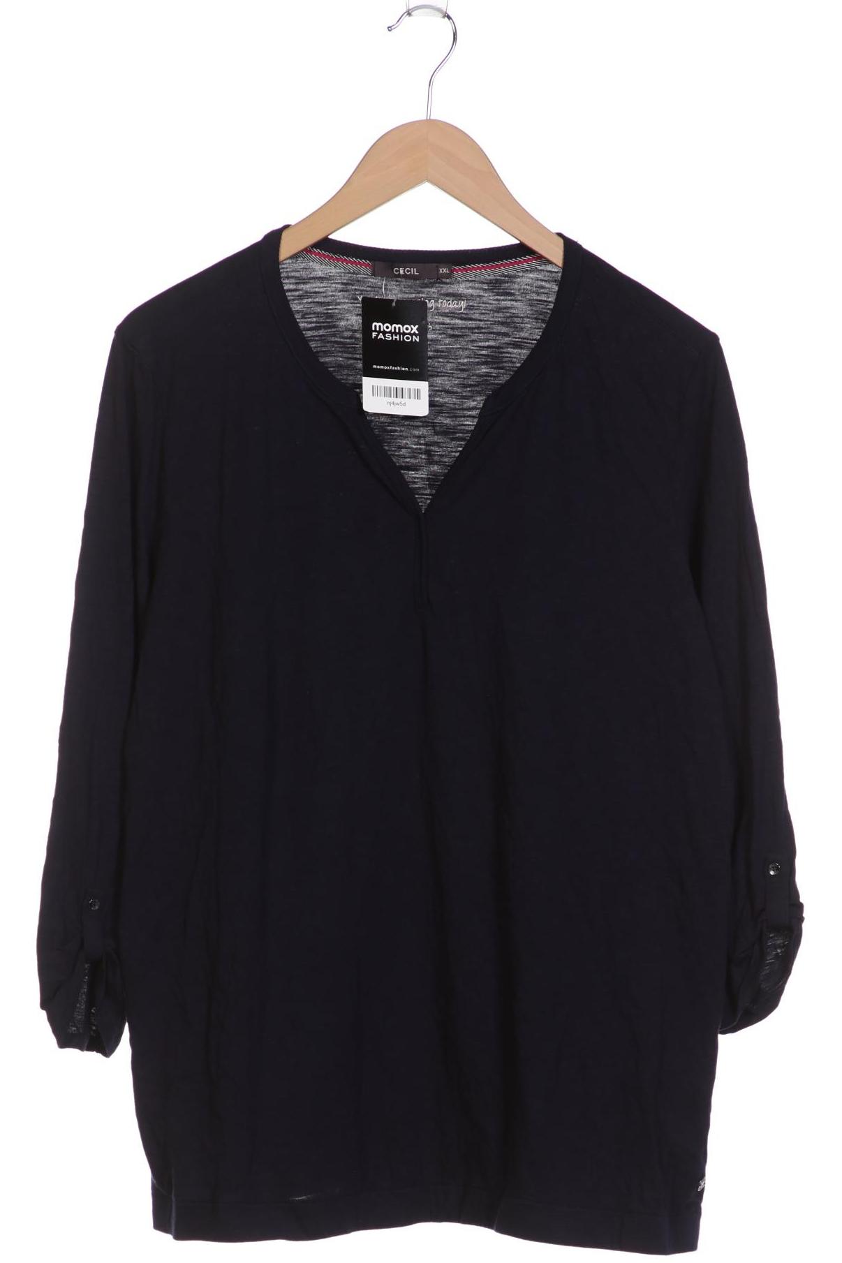 

Cecil Damen Langarmshirt, marineblau, Gr. 46