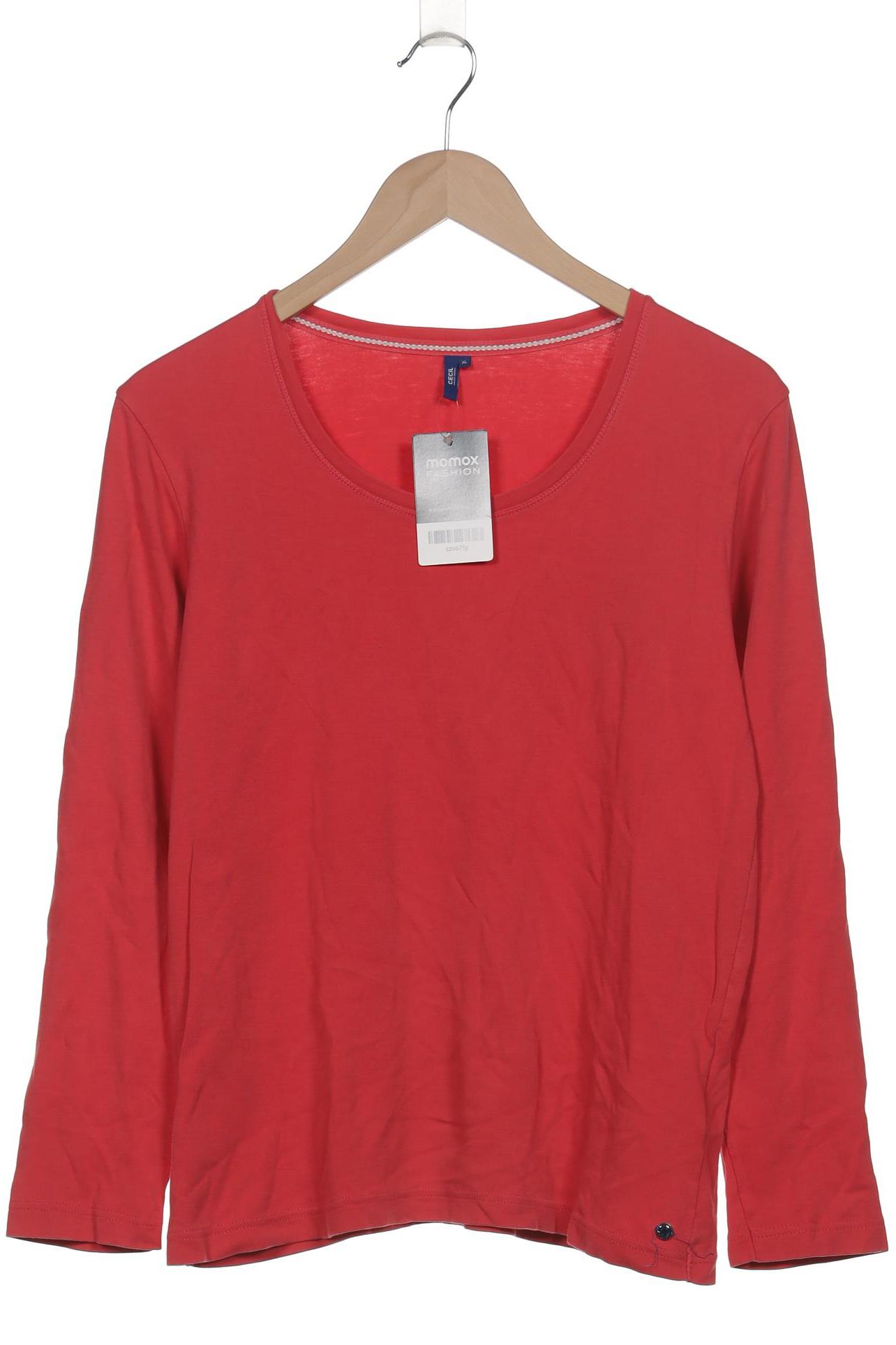 

Cecil Damen Langarmshirt, rot, Gr. 44