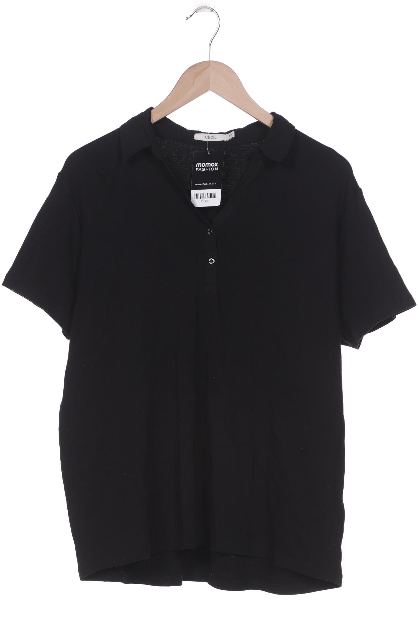 

CECIL Damen Poloshirt, schwarz