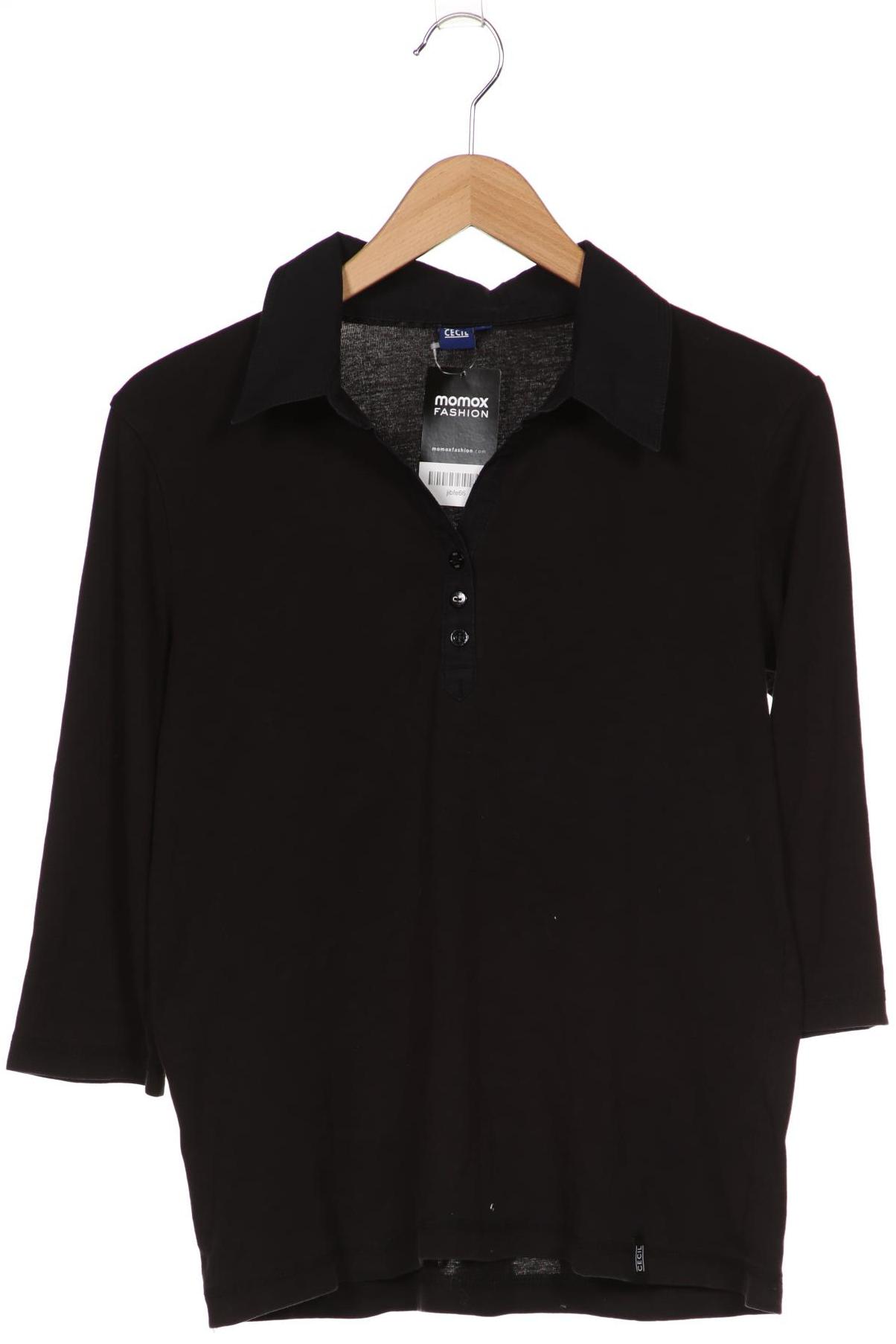 

CECIL Damen Poloshirt, schwarz