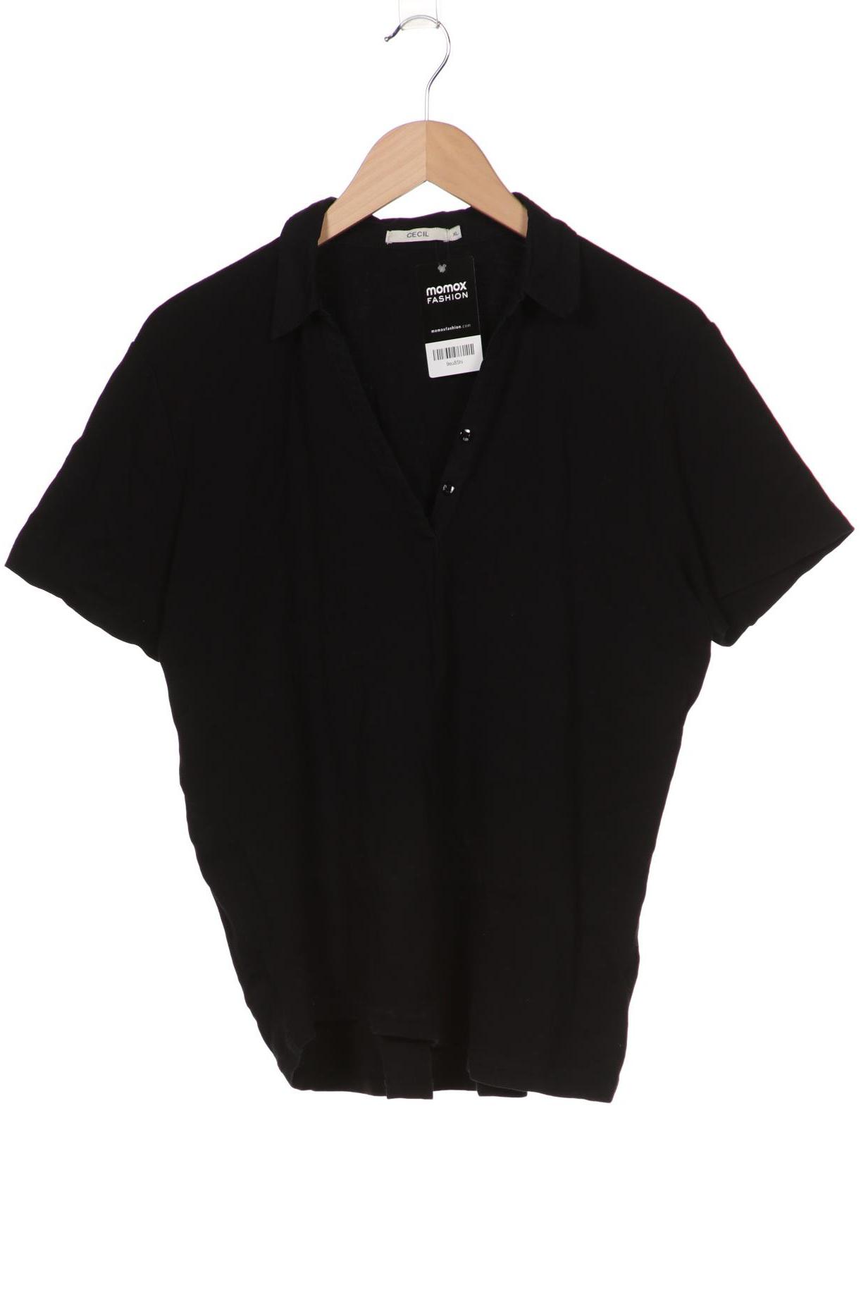

CECIL Damen Poloshirt, schwarz