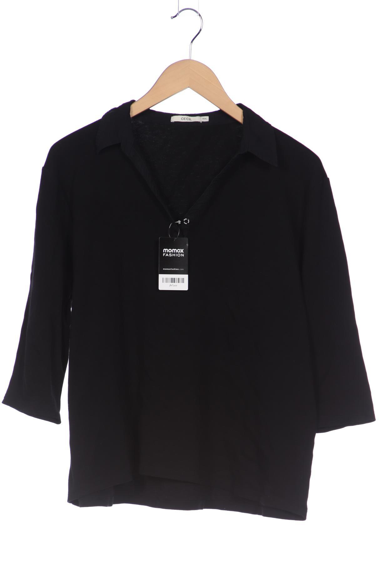 

CECIL Damen Poloshirt, schwarz