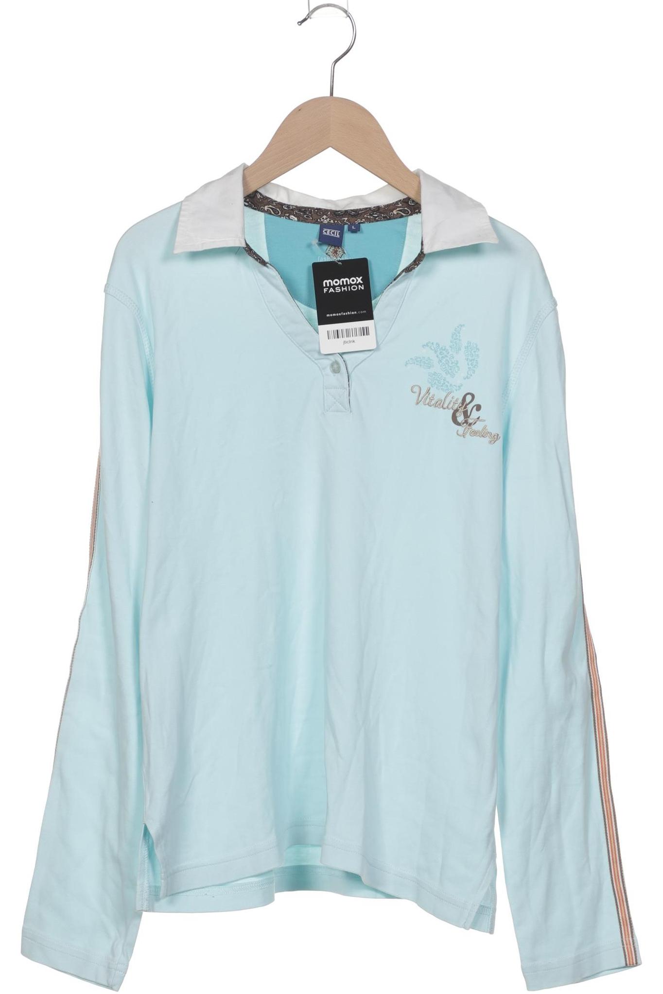 

Cecil Damen Poloshirt, hellblau, Gr. 42