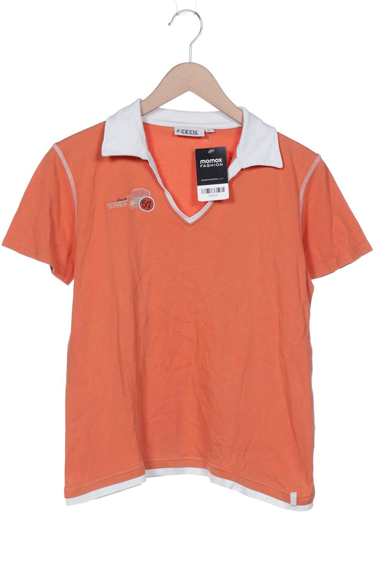

CECIL Damen Poloshirt, orange