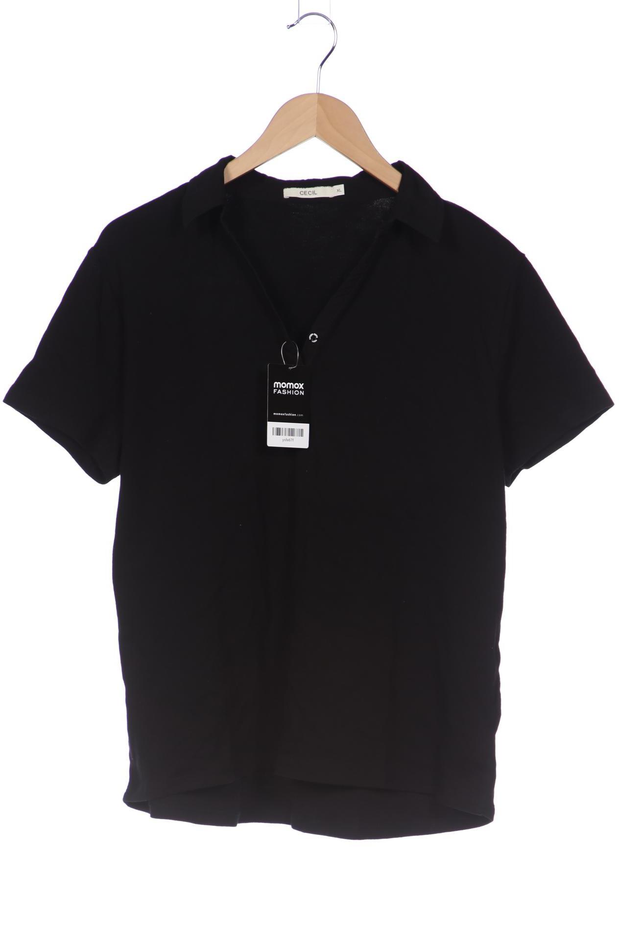 

CECIL Damen Poloshirt, schwarz