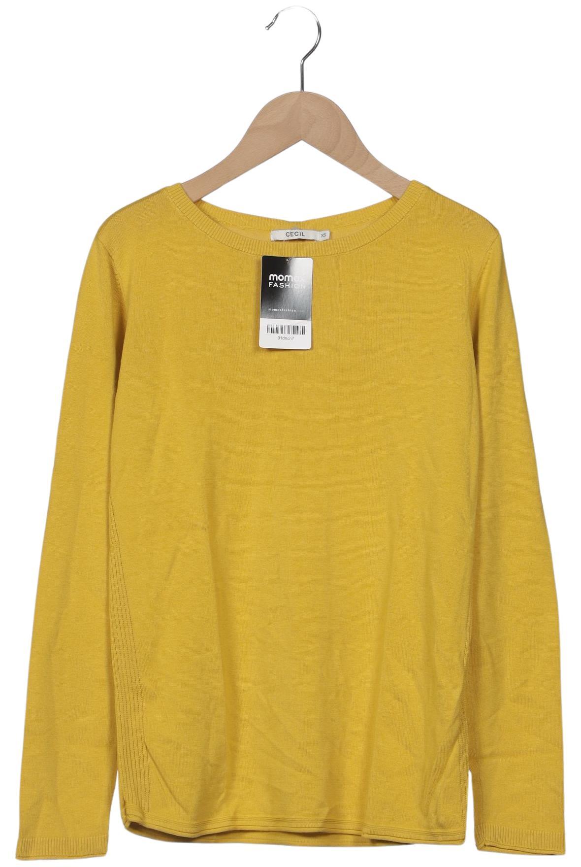 

Cecil Damen Pullover, gelb, Gr. 34