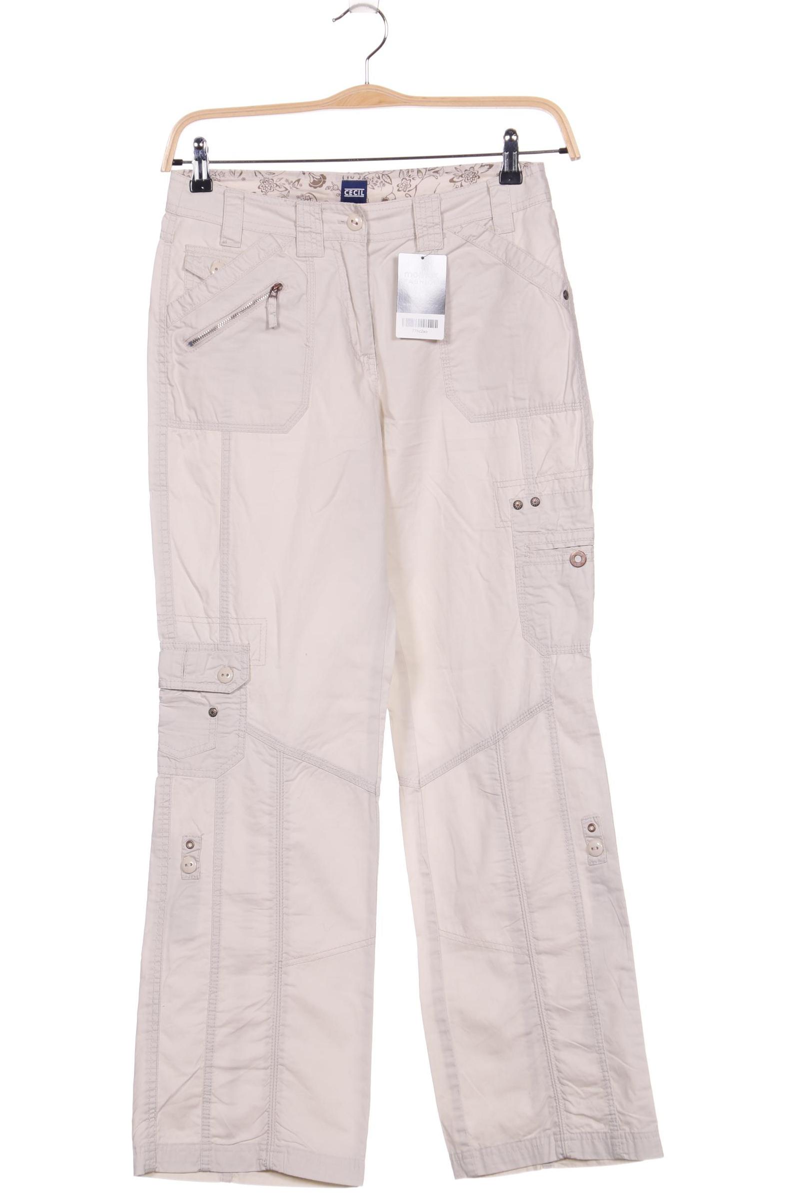 

CECIL Damen Stoffhose, cremeweiß