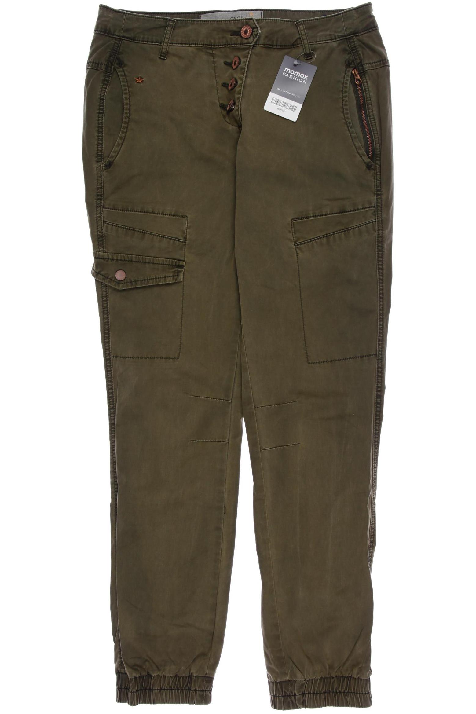 

Cecil Damen Stoffhose, grün, Gr. 28
