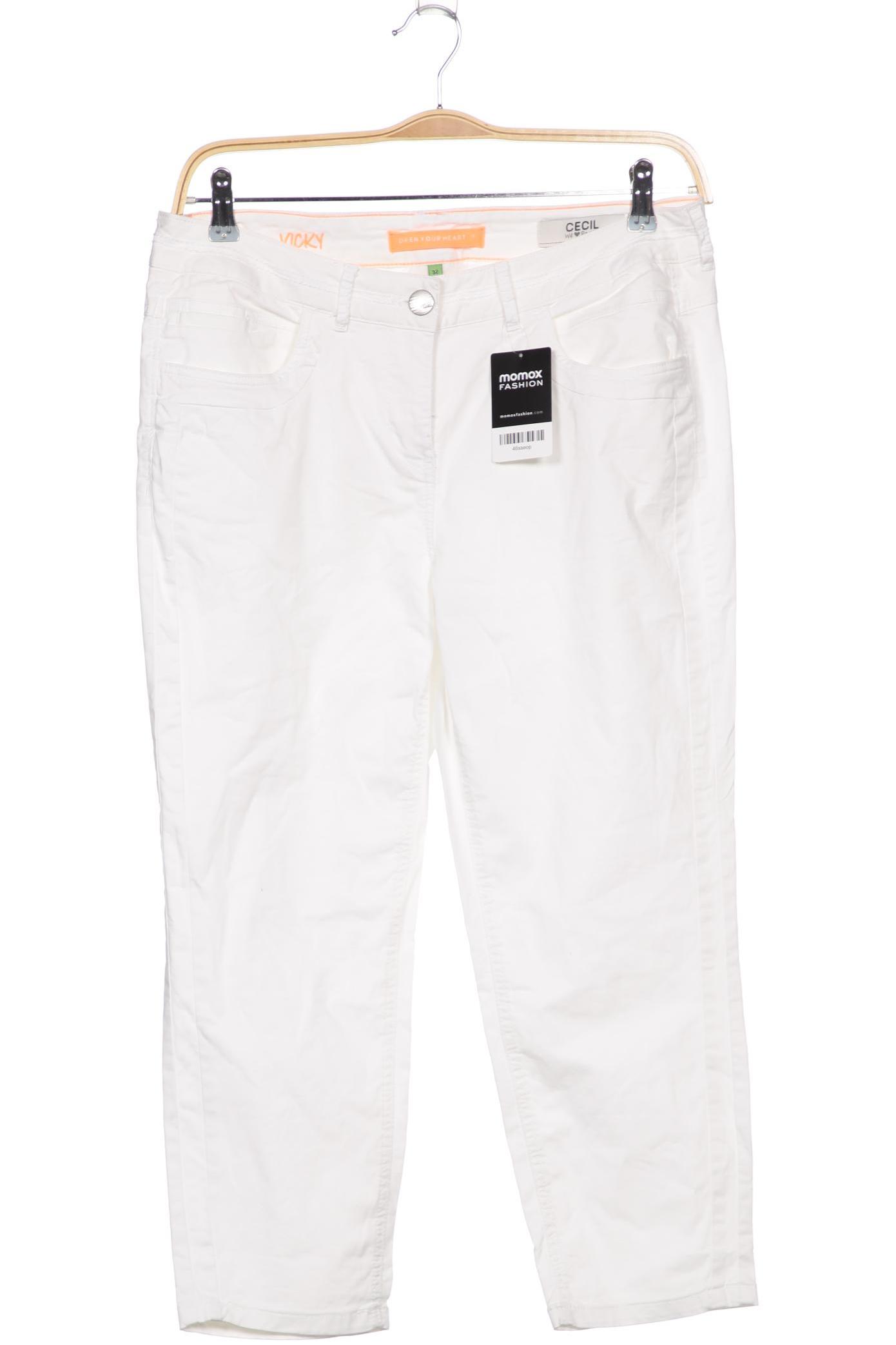 

CECIL Damen Stoffhose, weiß