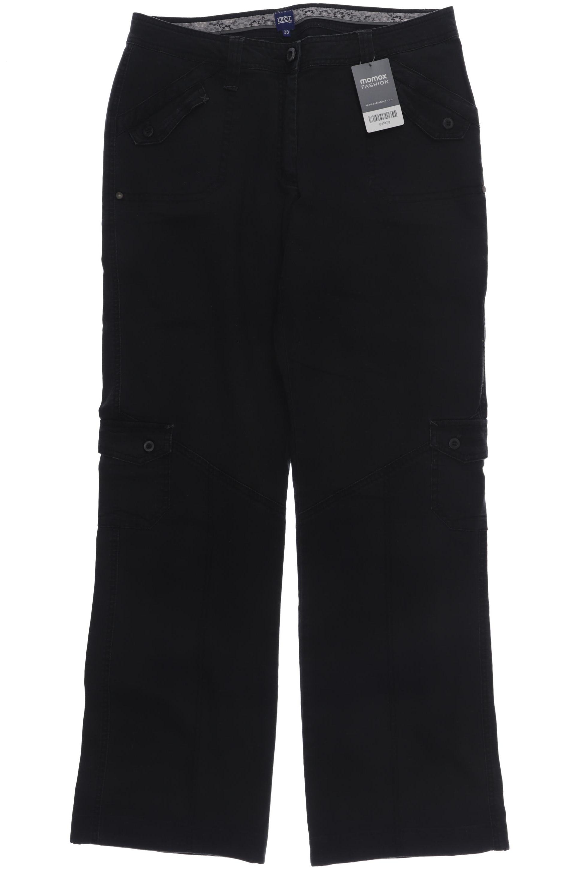 

CECIL Damen Stoffhose, schwarz