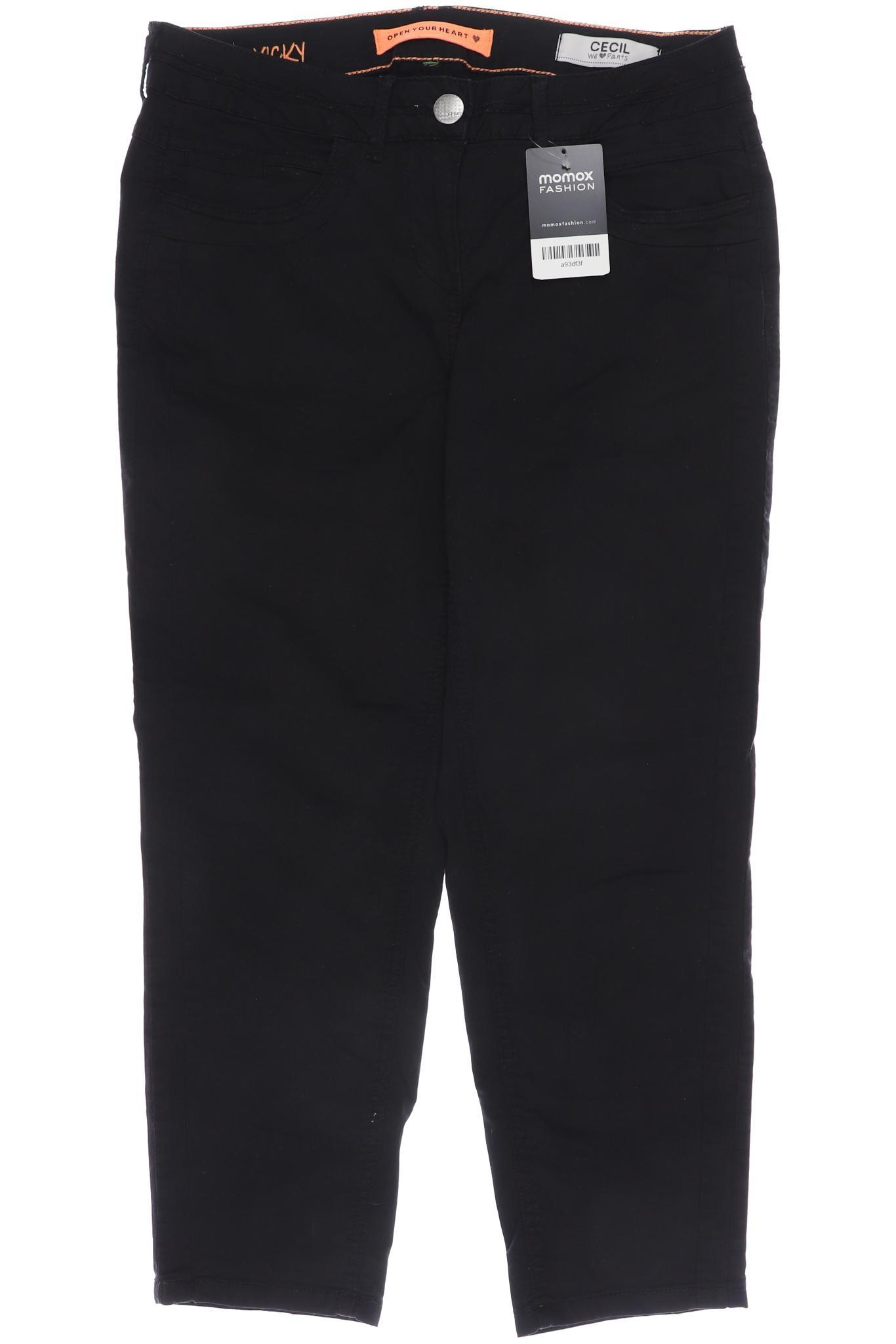 

CECIL Damen Stoffhose, schwarz