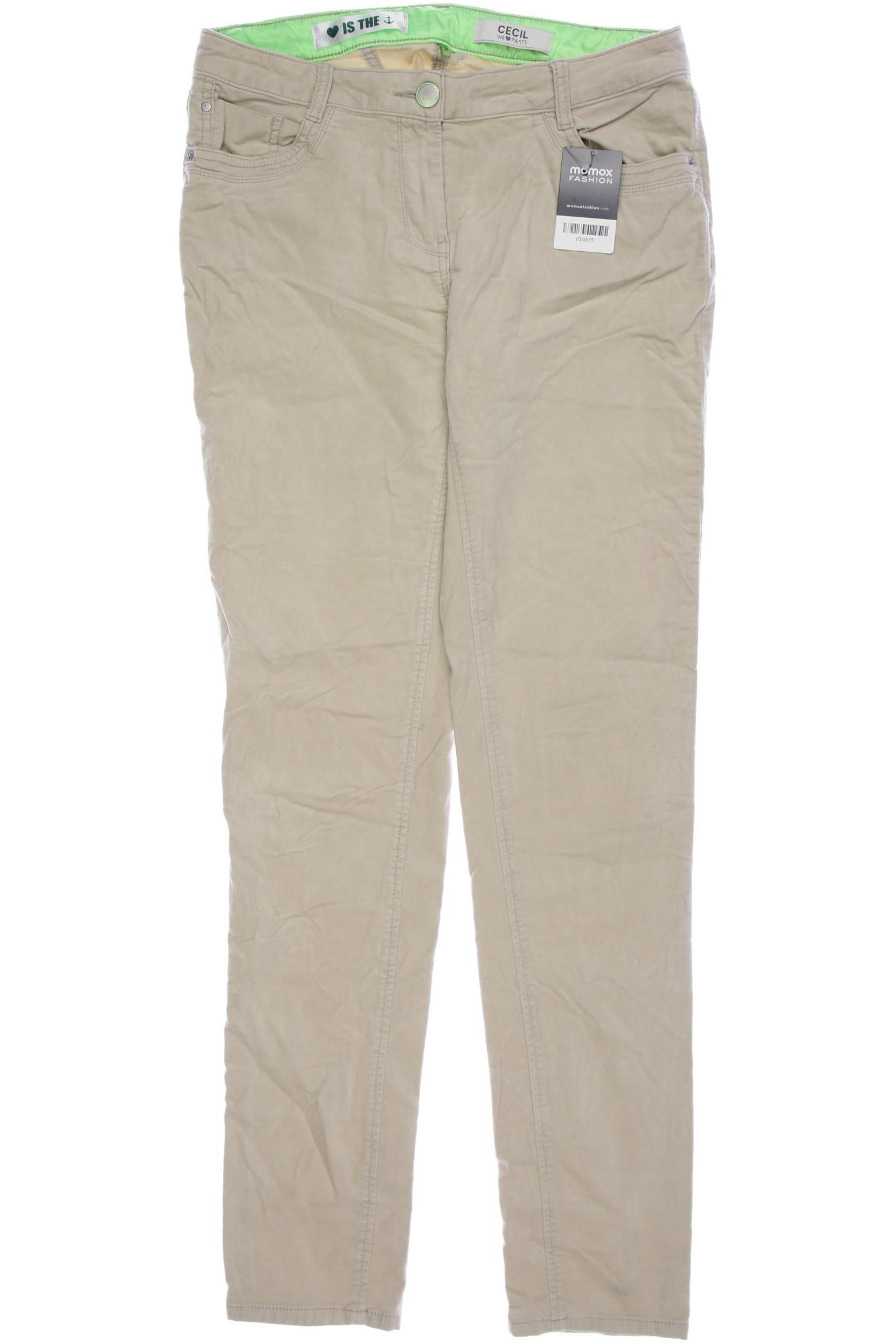 

CECIL Damen Stoffhose, cremeweiß
