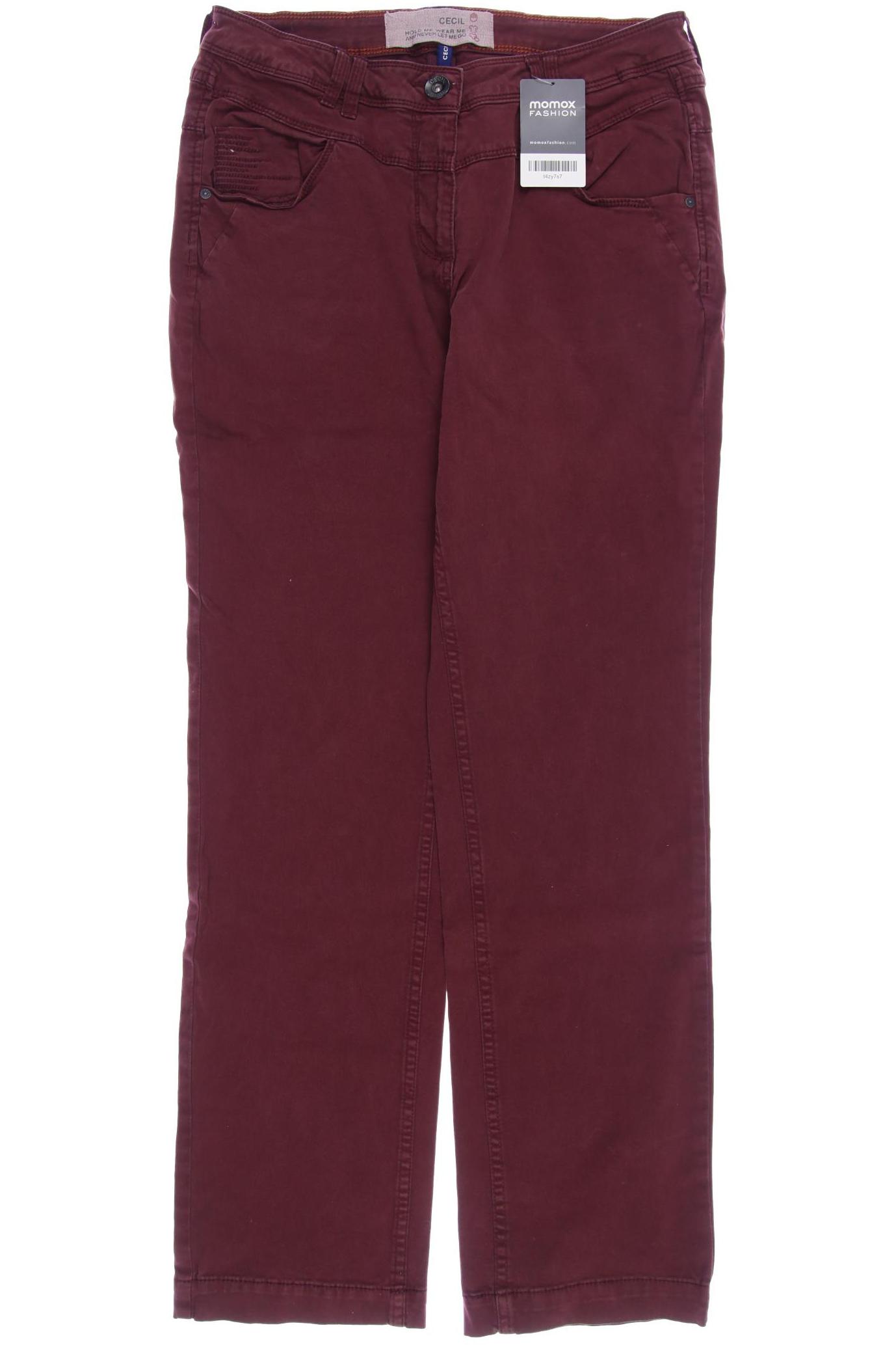 

Cecil Damen Stoffhose, bordeaux, Gr. 30