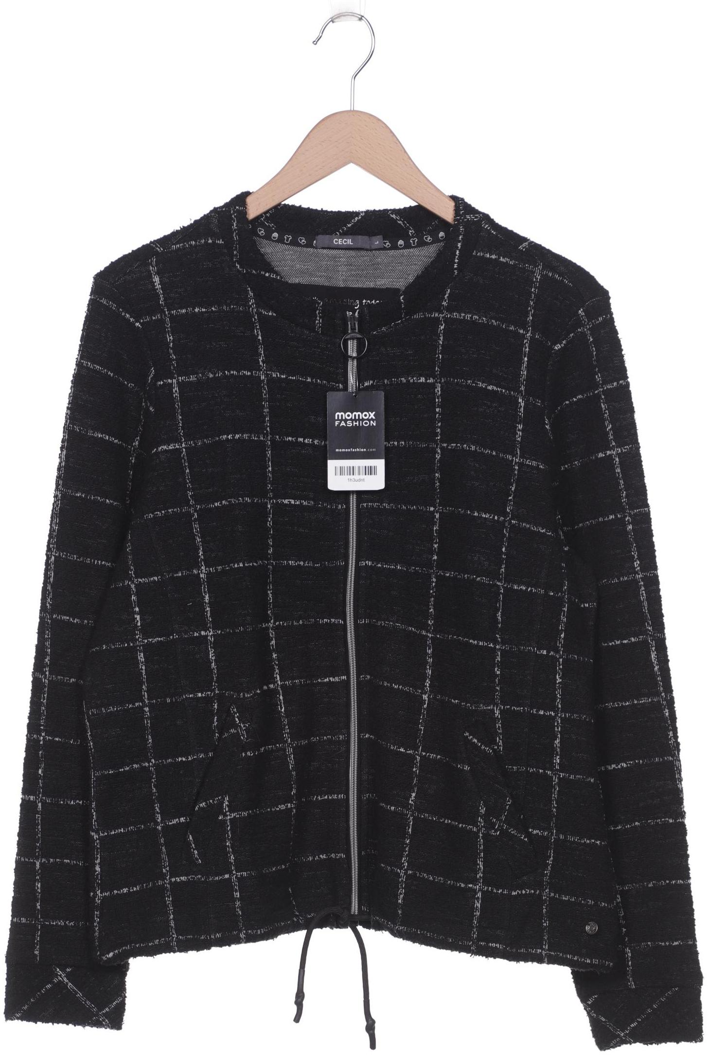 

CECIL Damen Strickjacke, schwarz