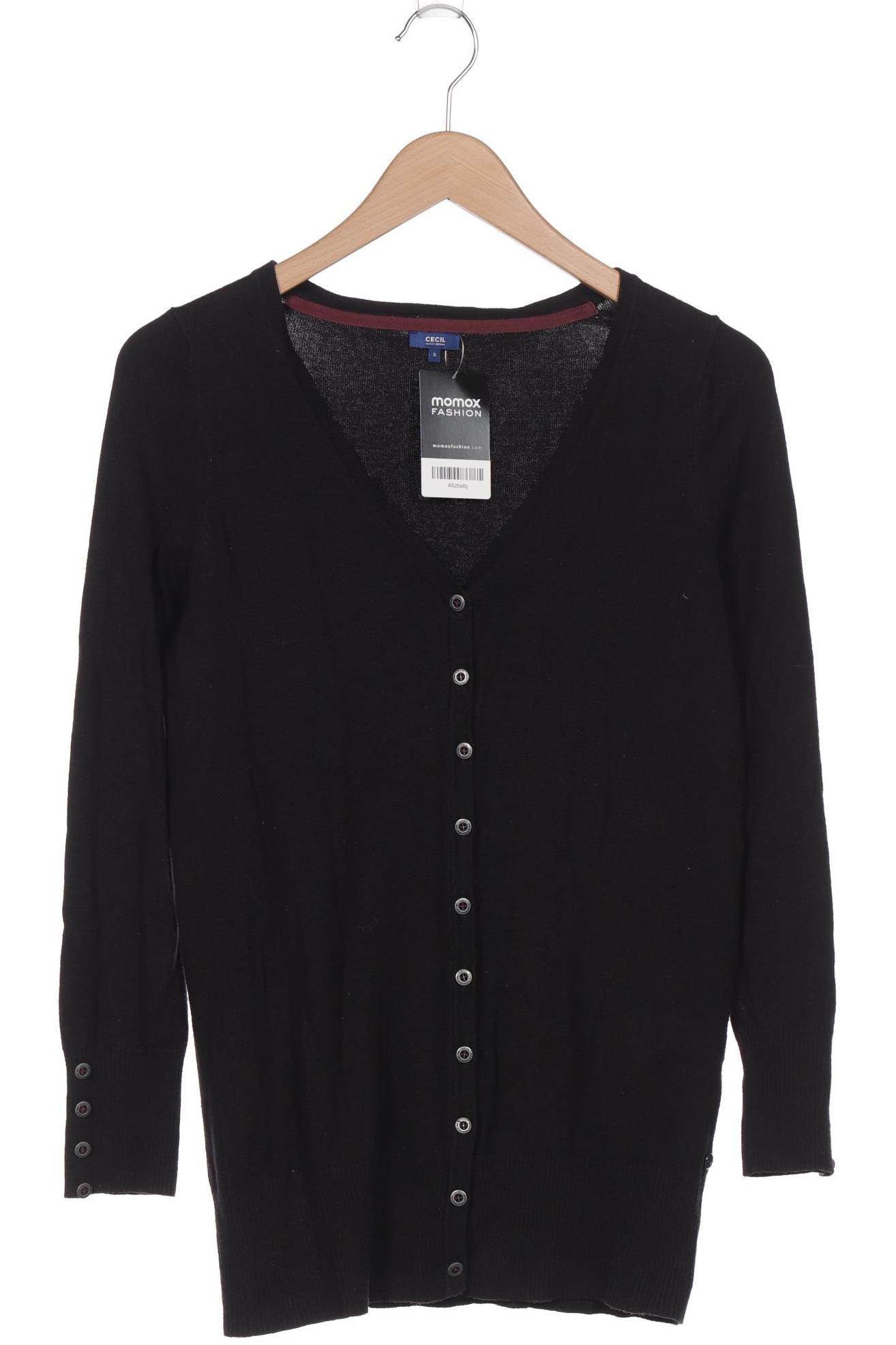 

CECIL Damen Strickjacke, schwarz