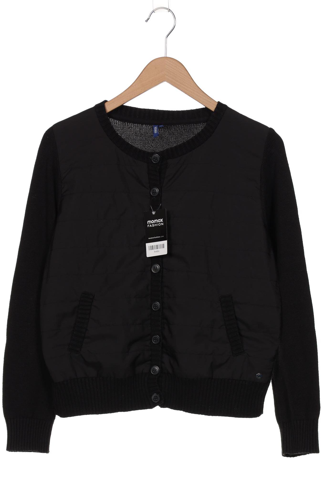 

CECIL Damen Strickjacke, schwarz