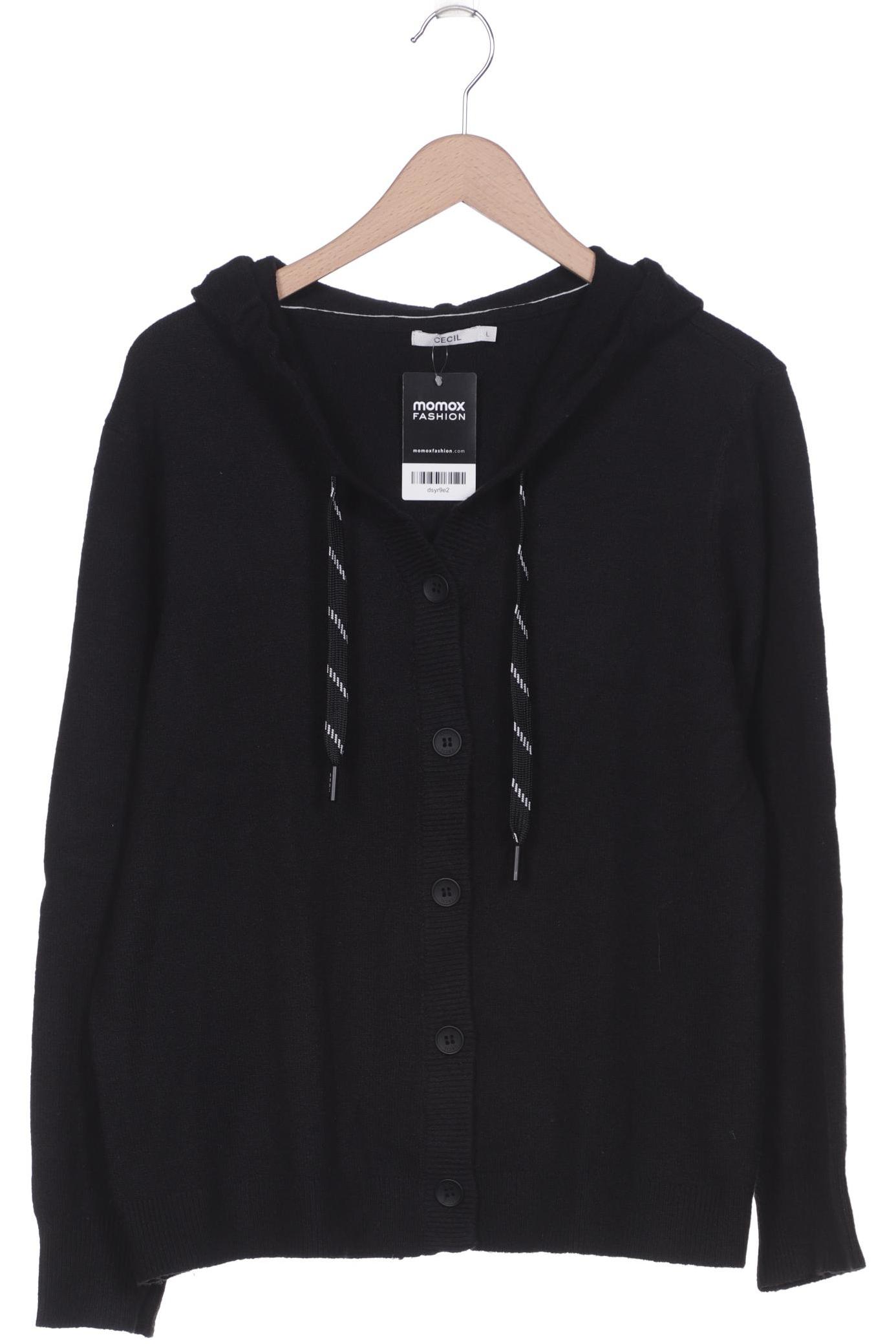 

CECIL Damen Strickjacke, schwarz